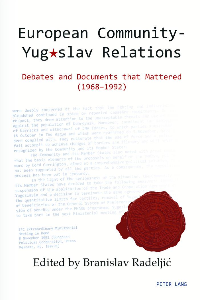 European Community ¿ Yugoslav Relations