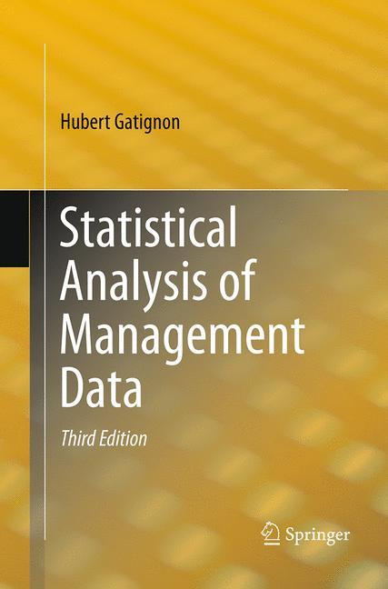 Statistical Analysis of Management Data