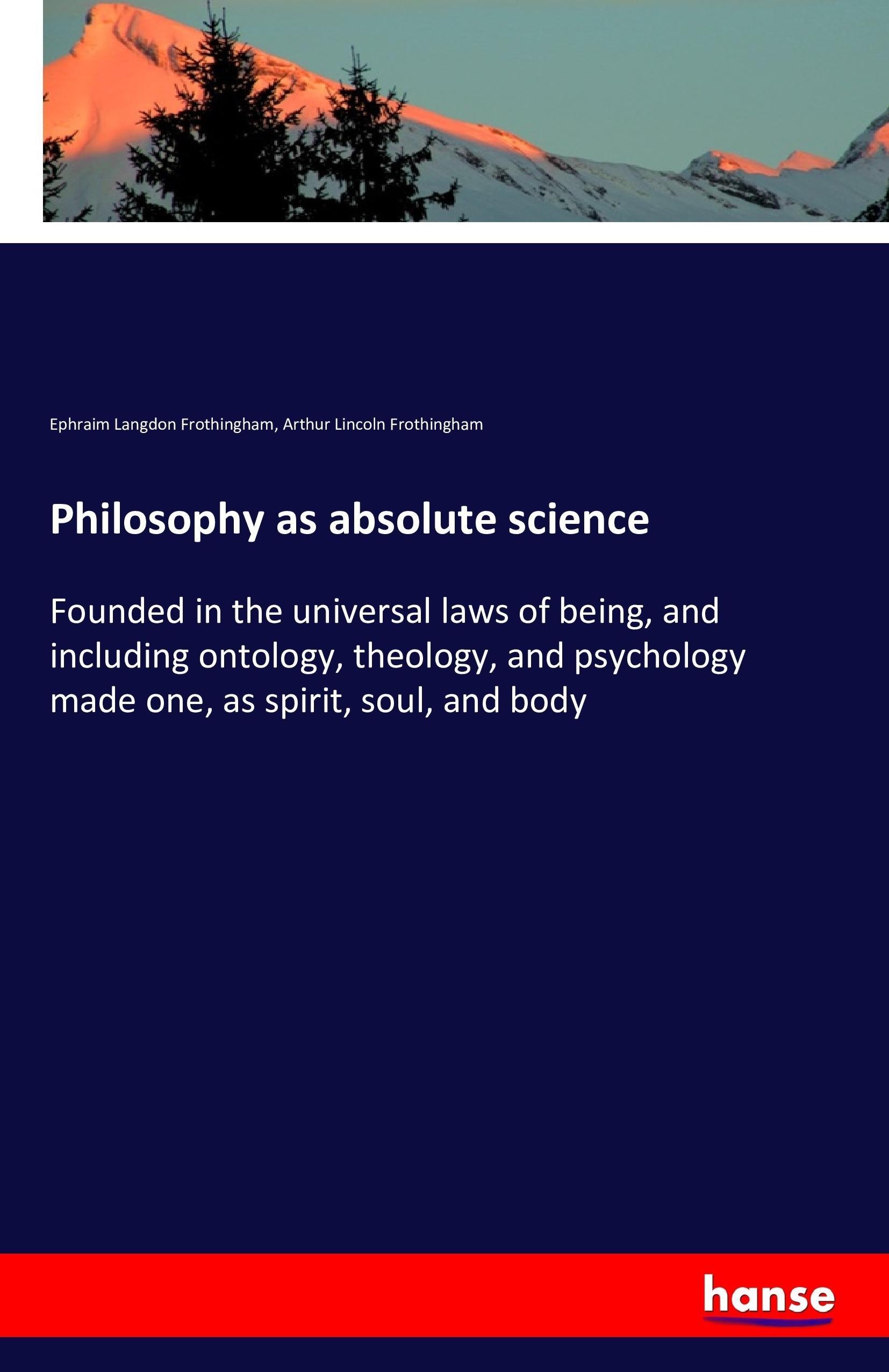 Philosophy as absolute science