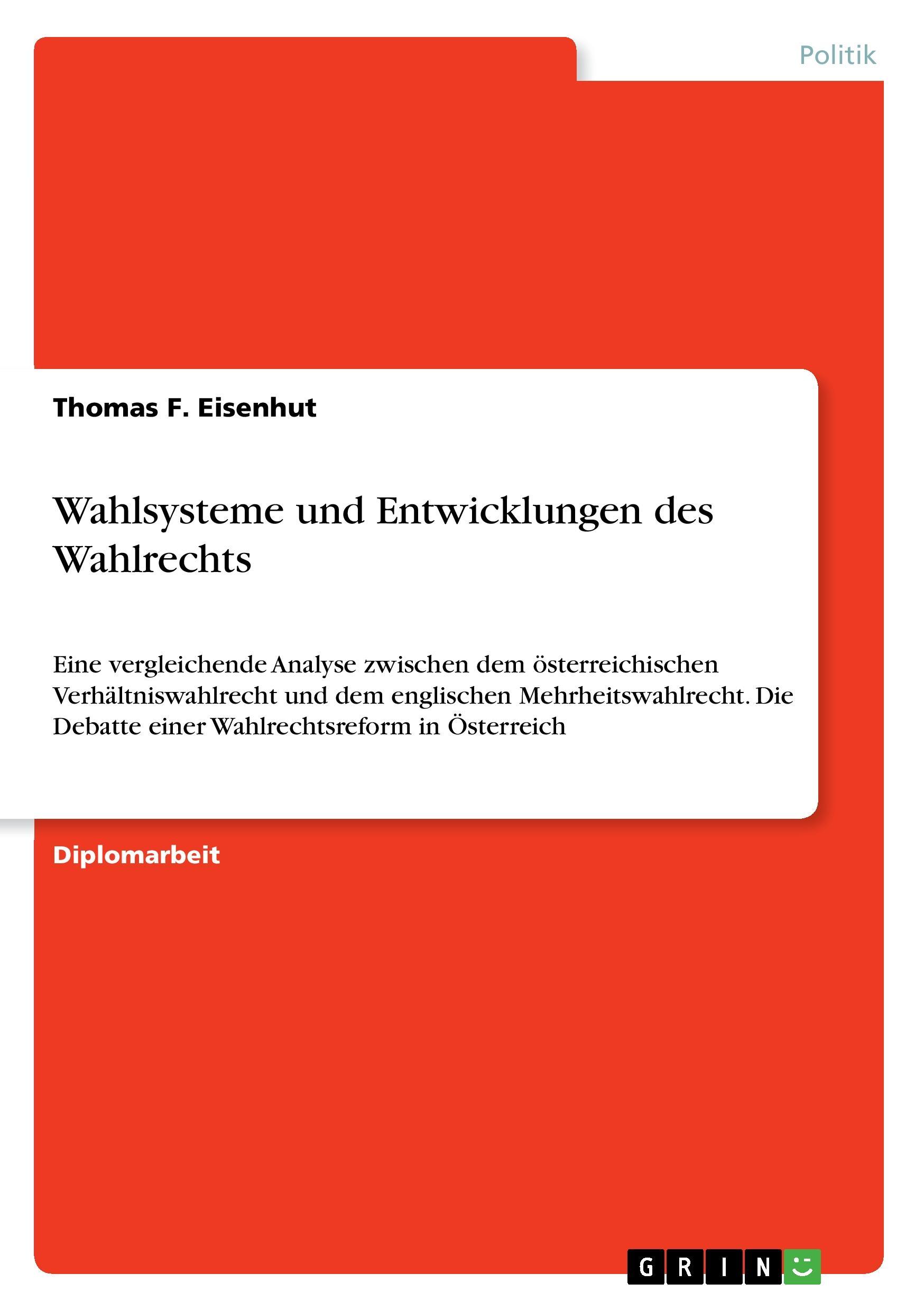 Wahlsysteme und Entwicklungen des Wahlrechts