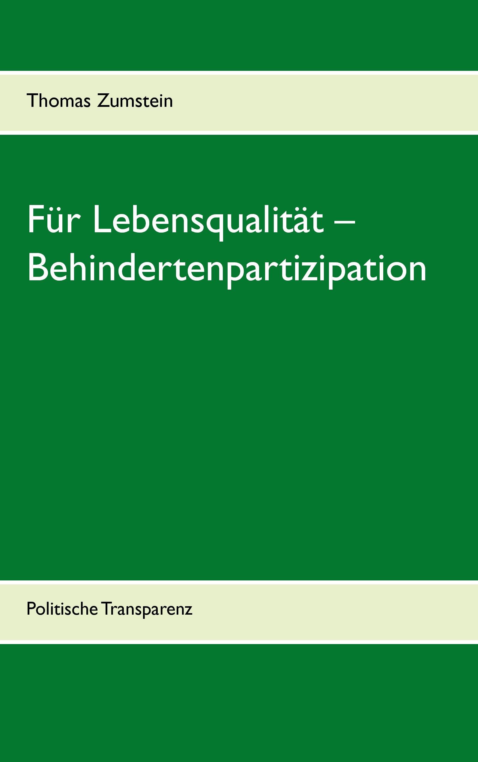 Für Lebensqualität ¿ Behindertenpartizipation