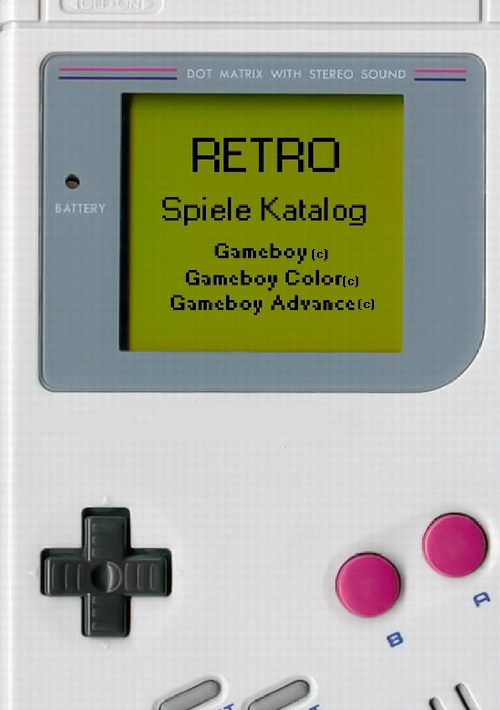 Retro - Spiele Katalog Gameboy