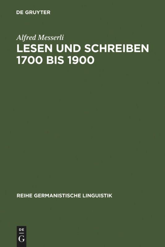 Lesen und Schreiben 1700 bis 1900