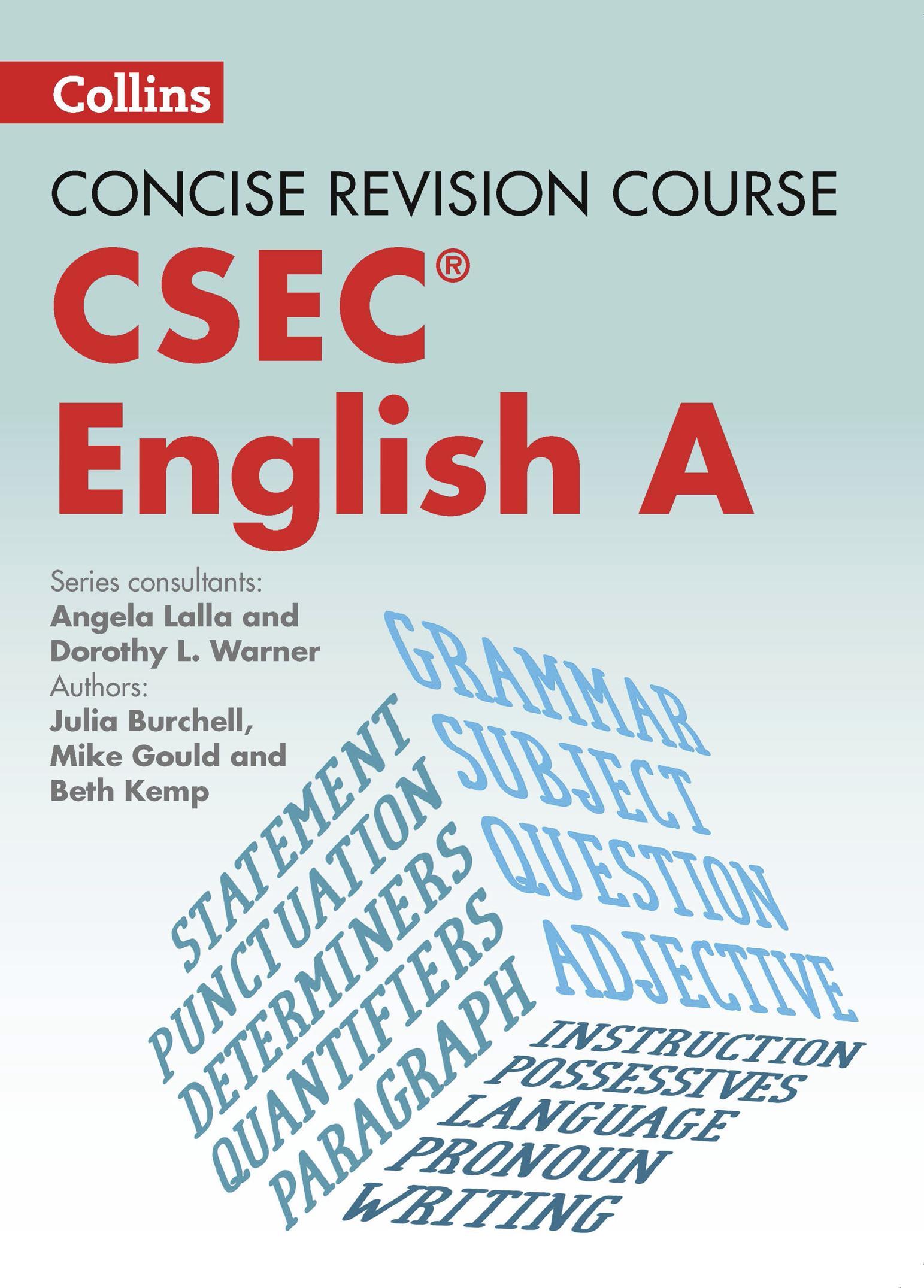 Concise Revision Course - English a - A Concise Revision Course for Csec(r)