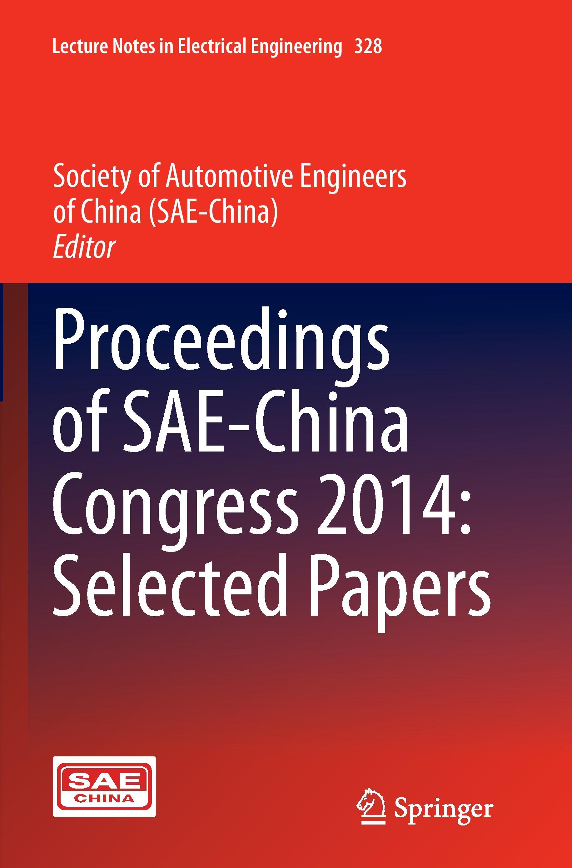 Proceedings of SAE-China Congress 2014: Selected Papers