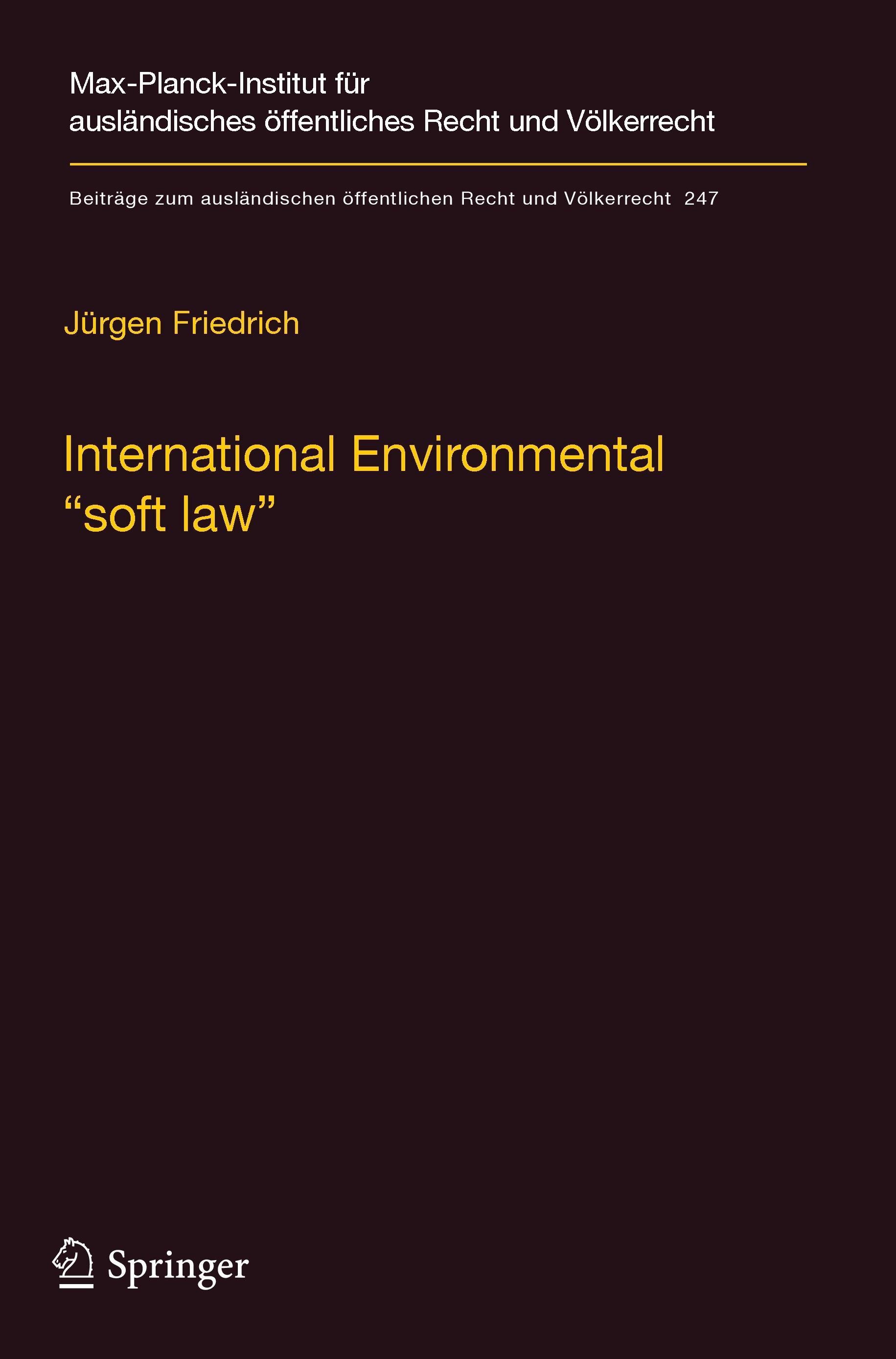 International Environmental ¿soft law¿