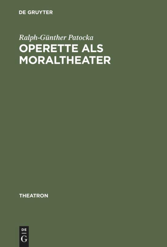 Operette als Moraltheater