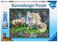 Geheimnisvolle Einhörner. Puzzle 200 Teile XXL