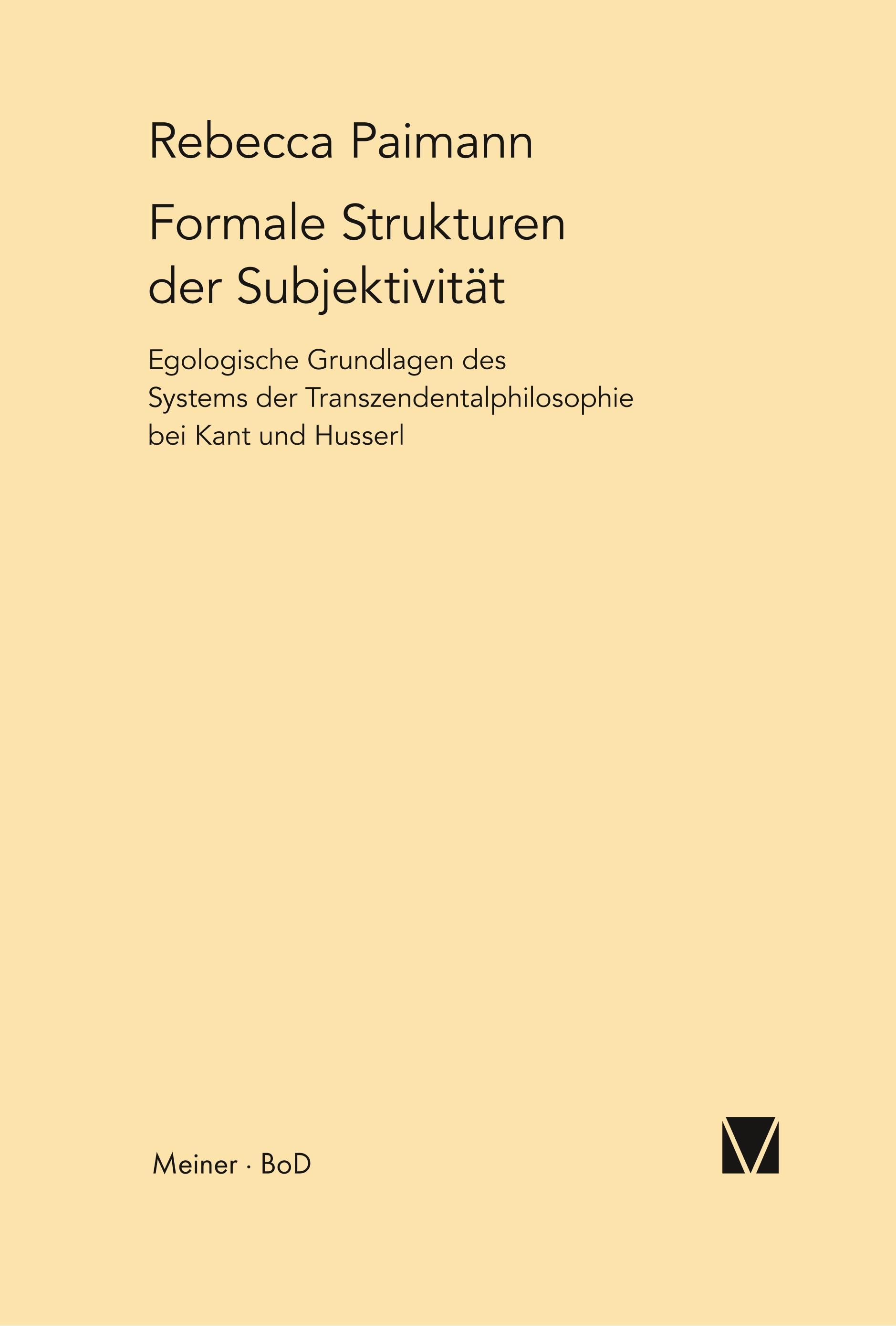 Formale Strukturen der Subjektivität