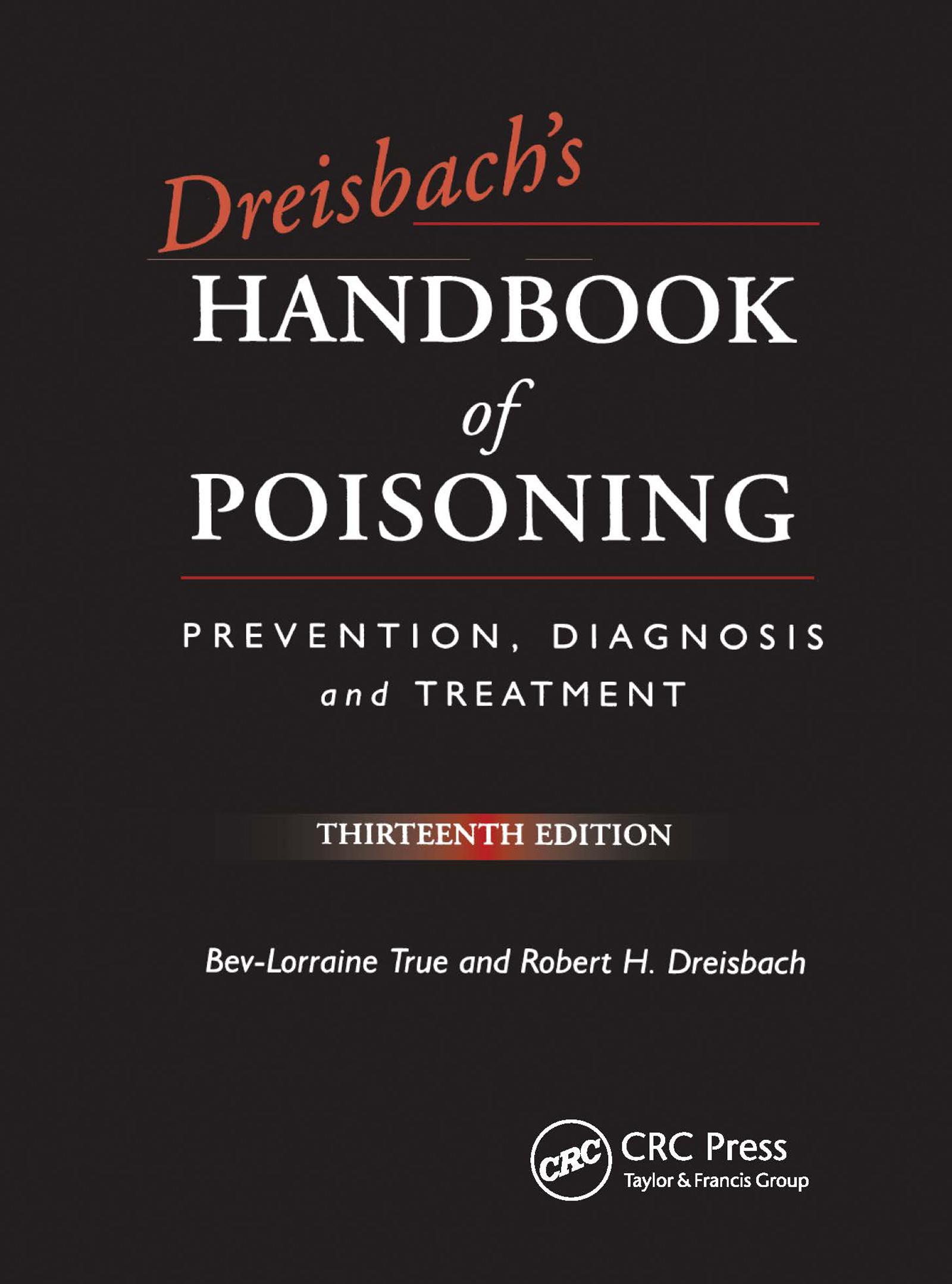 Dreisbach's Handbook of Poisoning