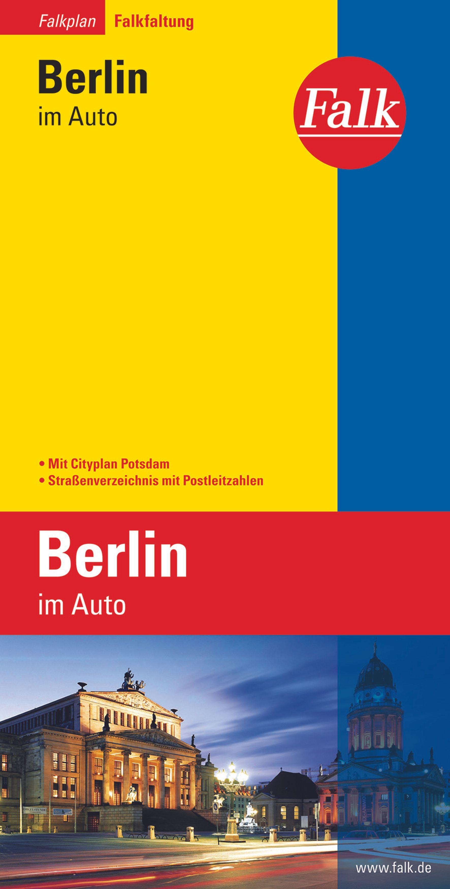 Falk Falkplan Falkfaltung Berlin im Auto mit Cityplan Potsdam 1: 24 500-1:40 000