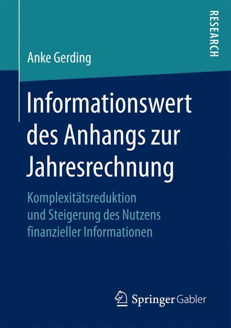 Informationswert des Anhangs zur Jahresrechnung