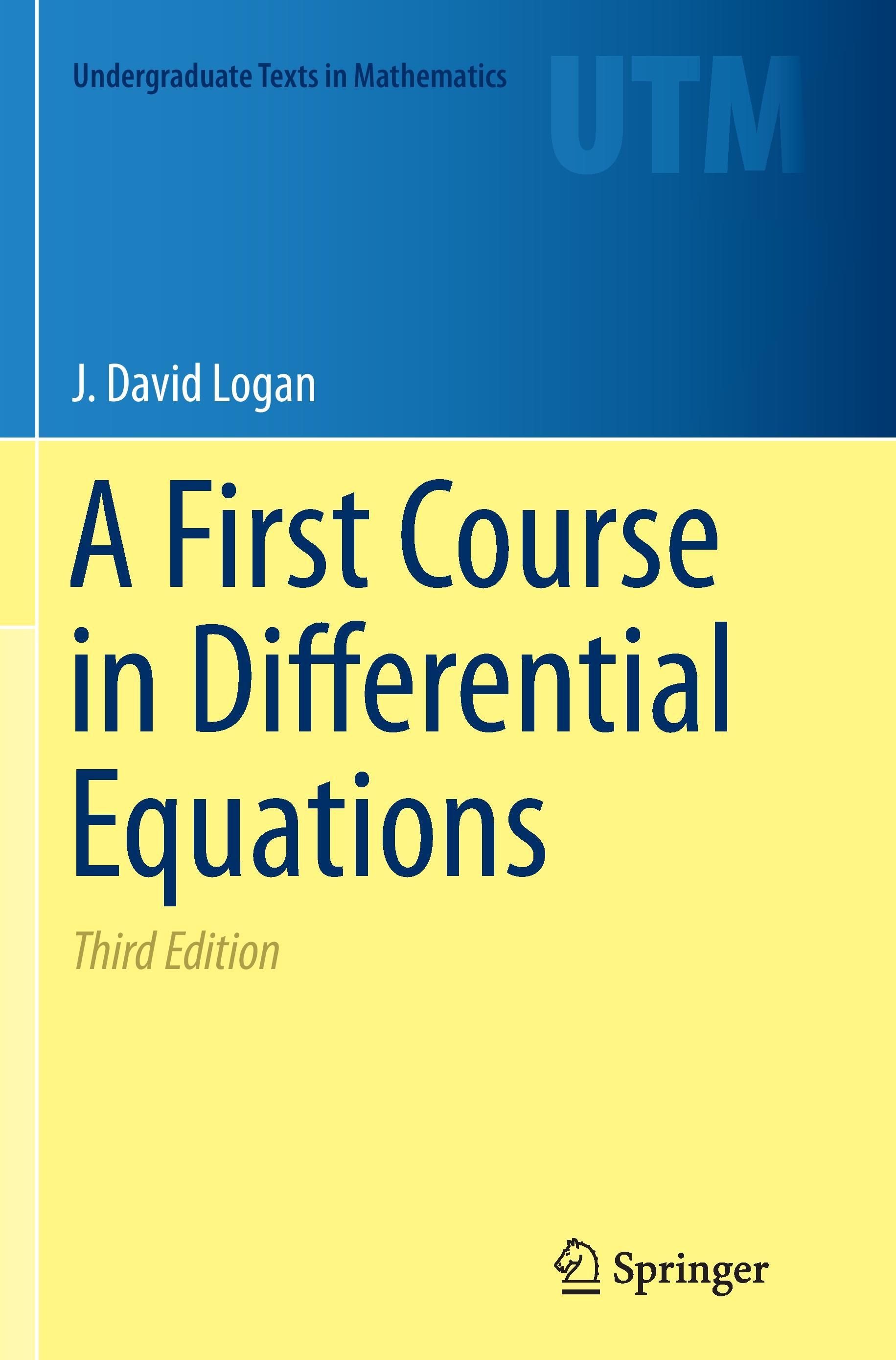 A First Course in Differential Equations