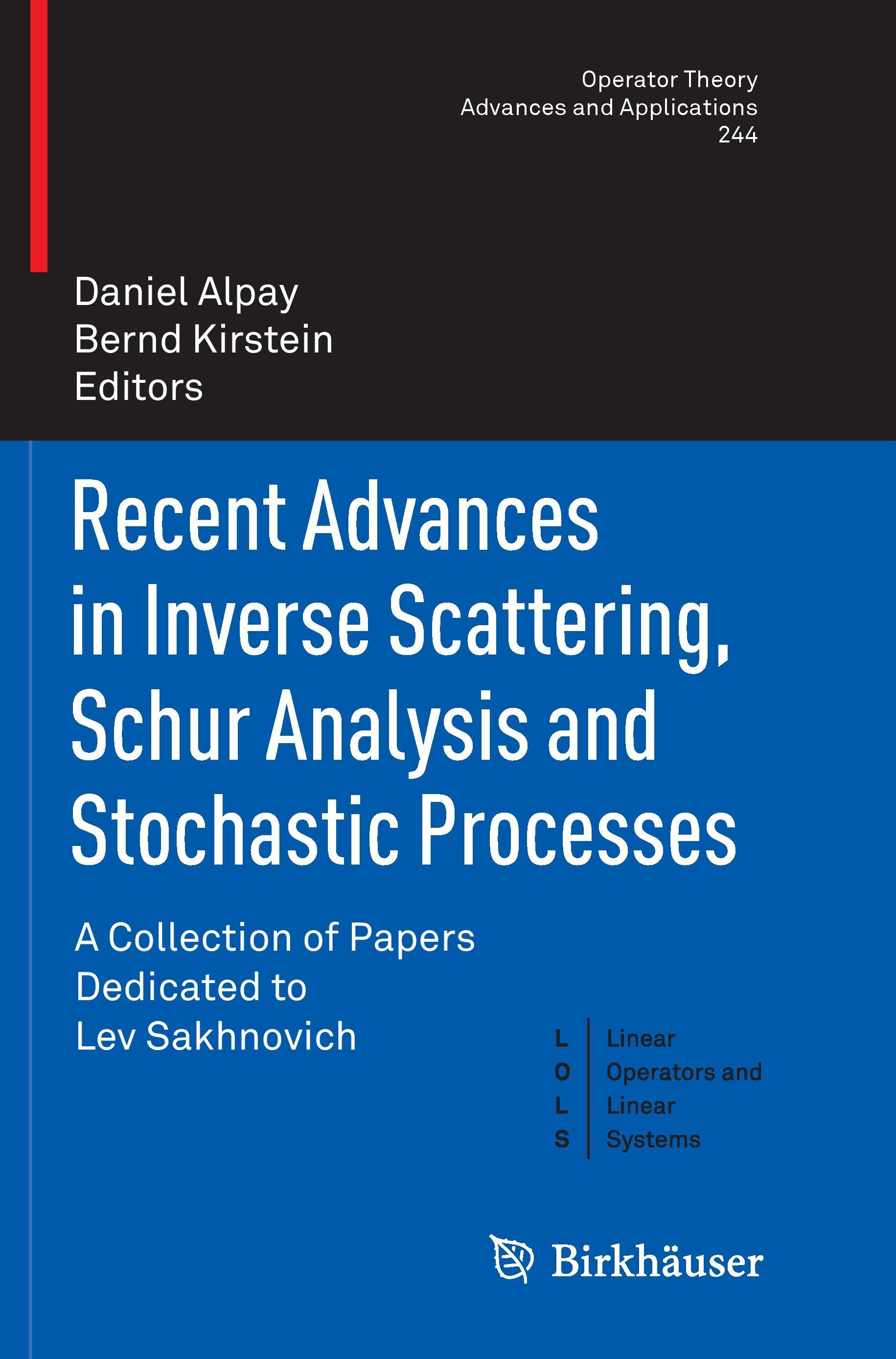 Recent Advances in Inverse Scattering, Schur Analysis and Stochastic Processes