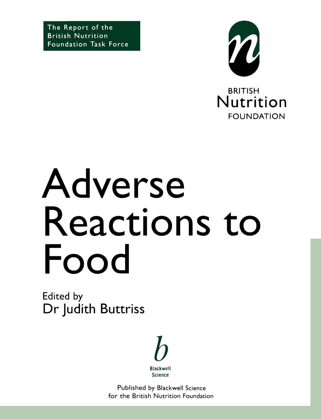 Adverse Reactions to Food