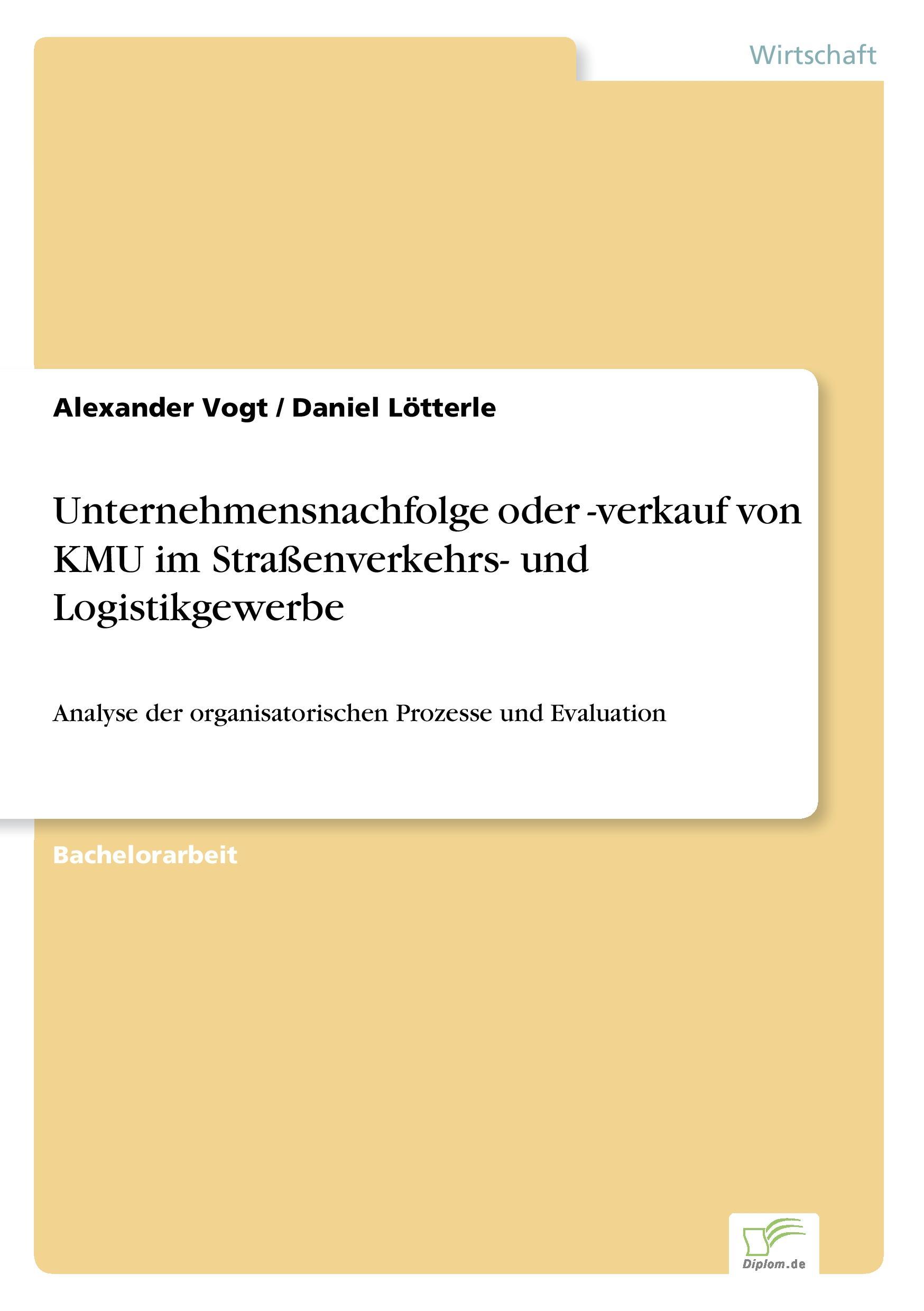 Unternehmensnachfolge oder -verkauf von KMU im Straßenverkehrs- und Logistikgewerbe