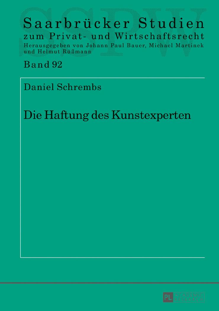 Die Haftung des Kunstexperten