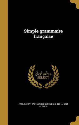 Simple grammaire française