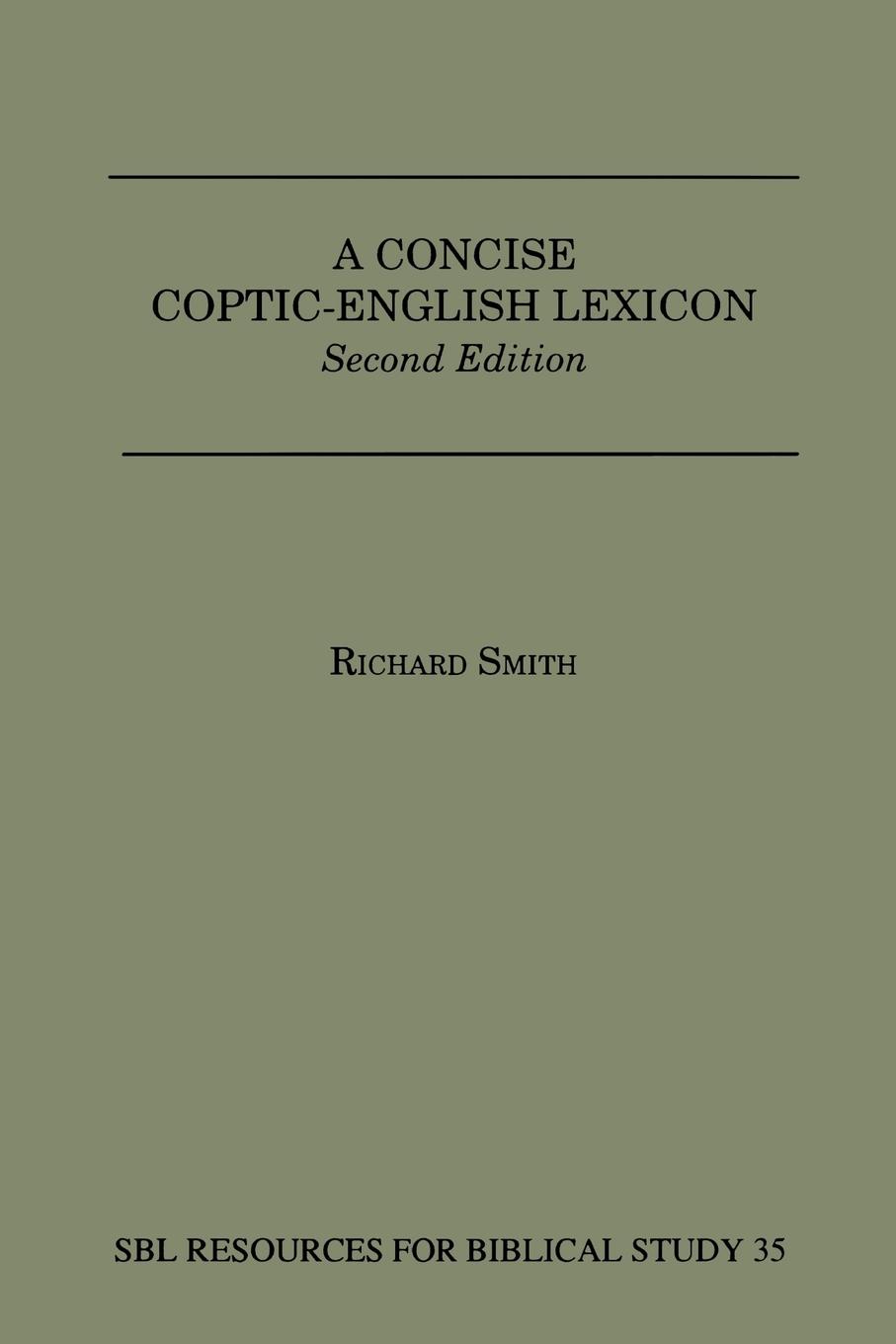 A Concise Coptic-English Lexicon