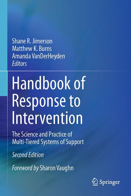 Handbook of Response to Intervention