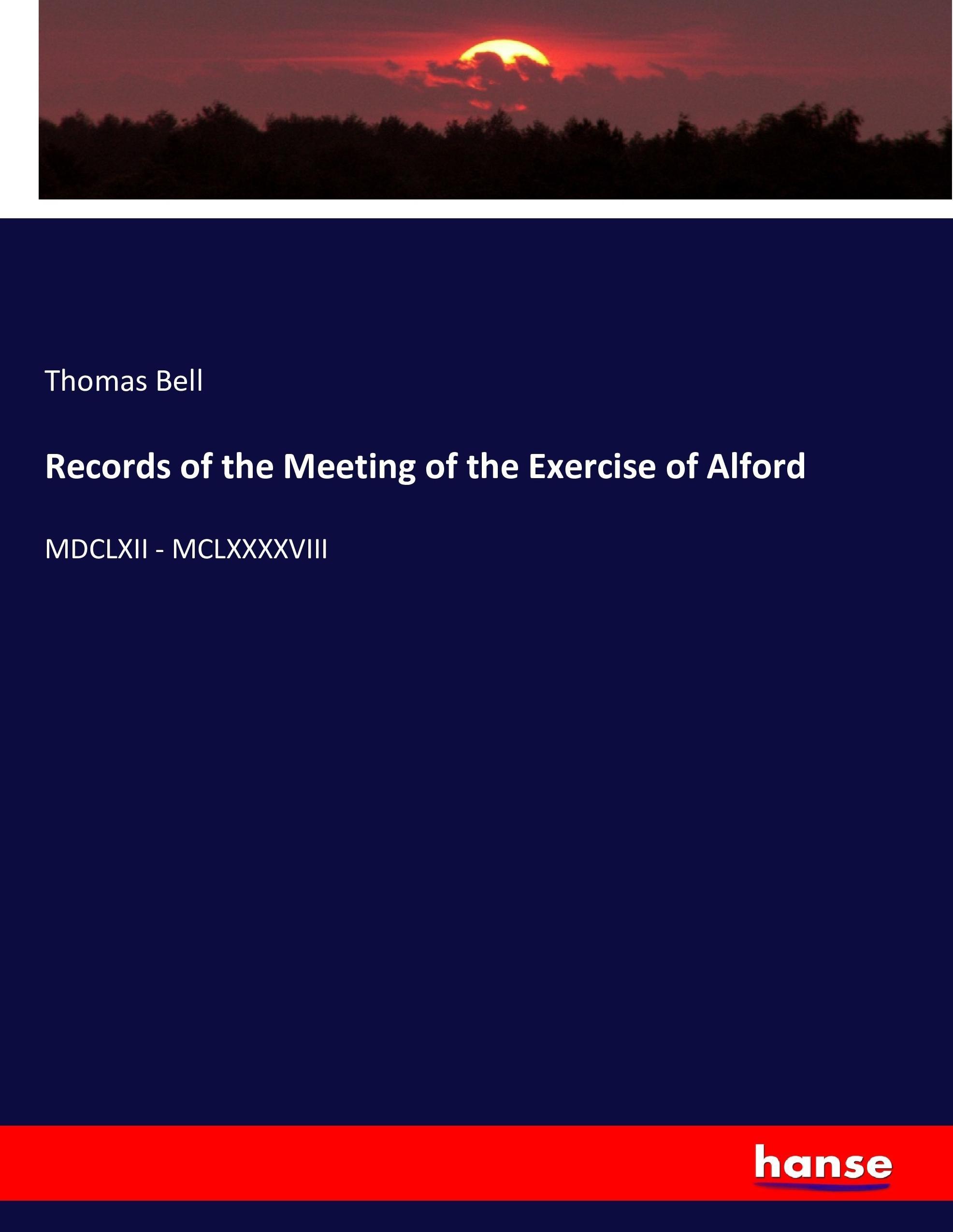 Records of the Meeting of the Exercise of Alford