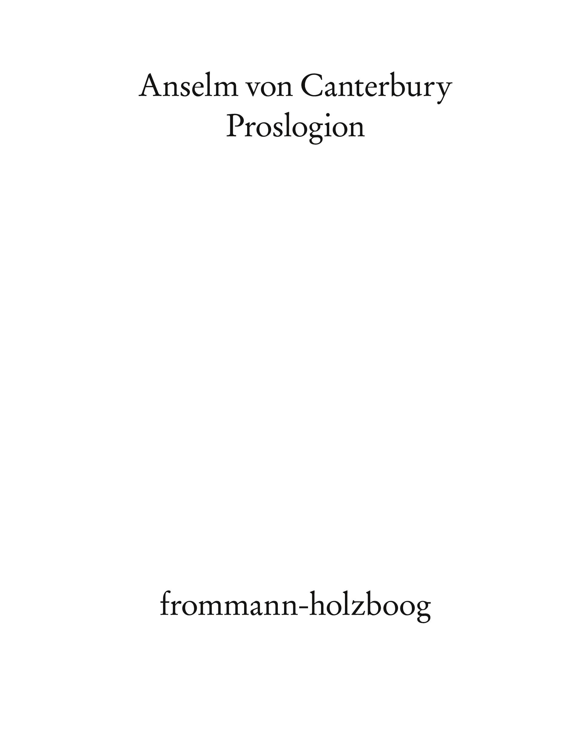 Proslogion