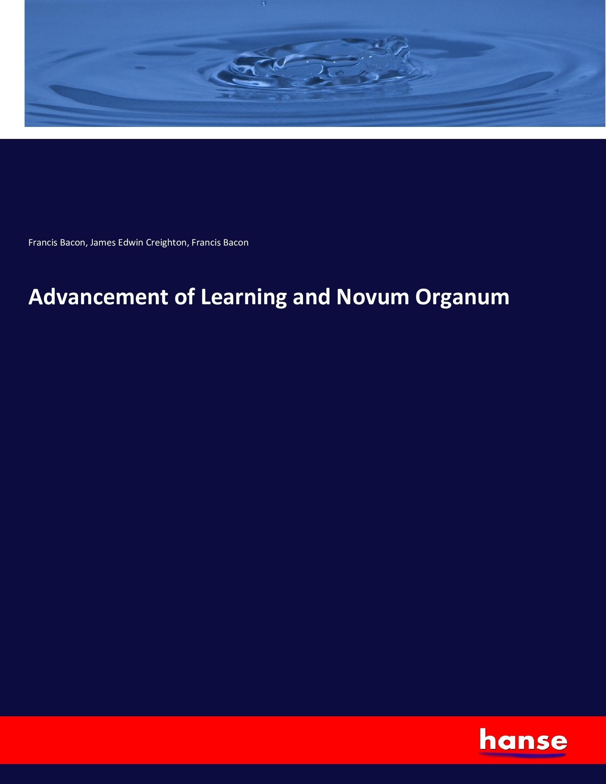 Advancement of Learning and Novum Organum