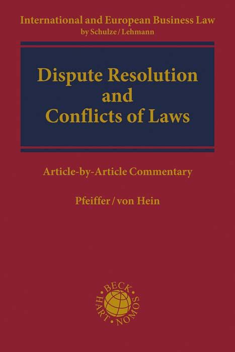 Dispute Resolution and Conflicts of Laws