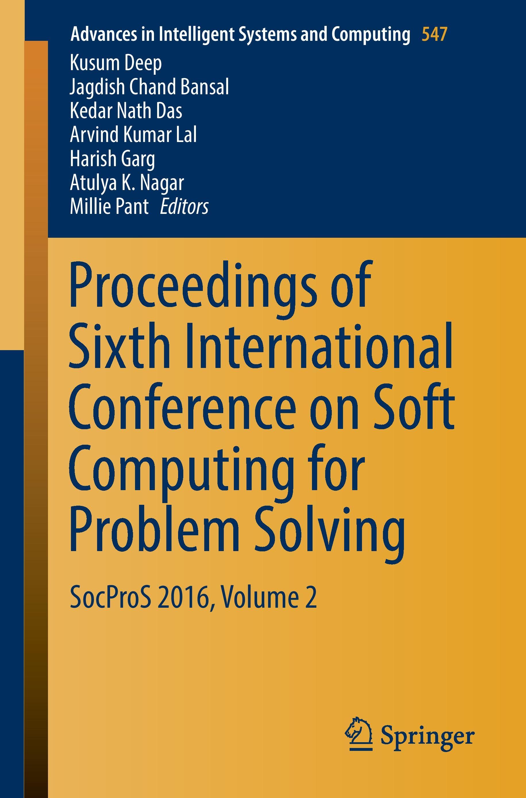 Proceedings of Sixth International Conference on Soft Computing for Problem Solving