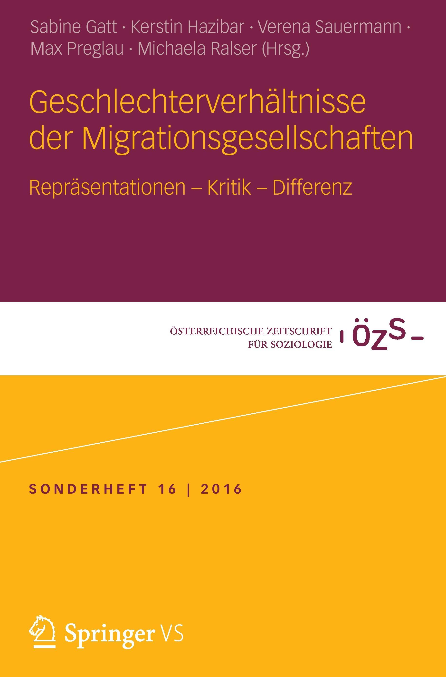 Geschlechterverhältnisse der Migrationsgesellschaften