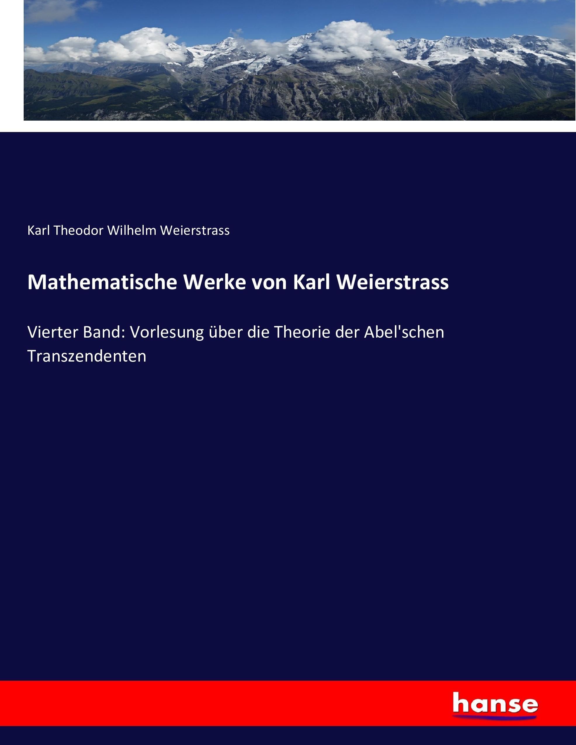 Mathematische Werke von Karl Weierstrass