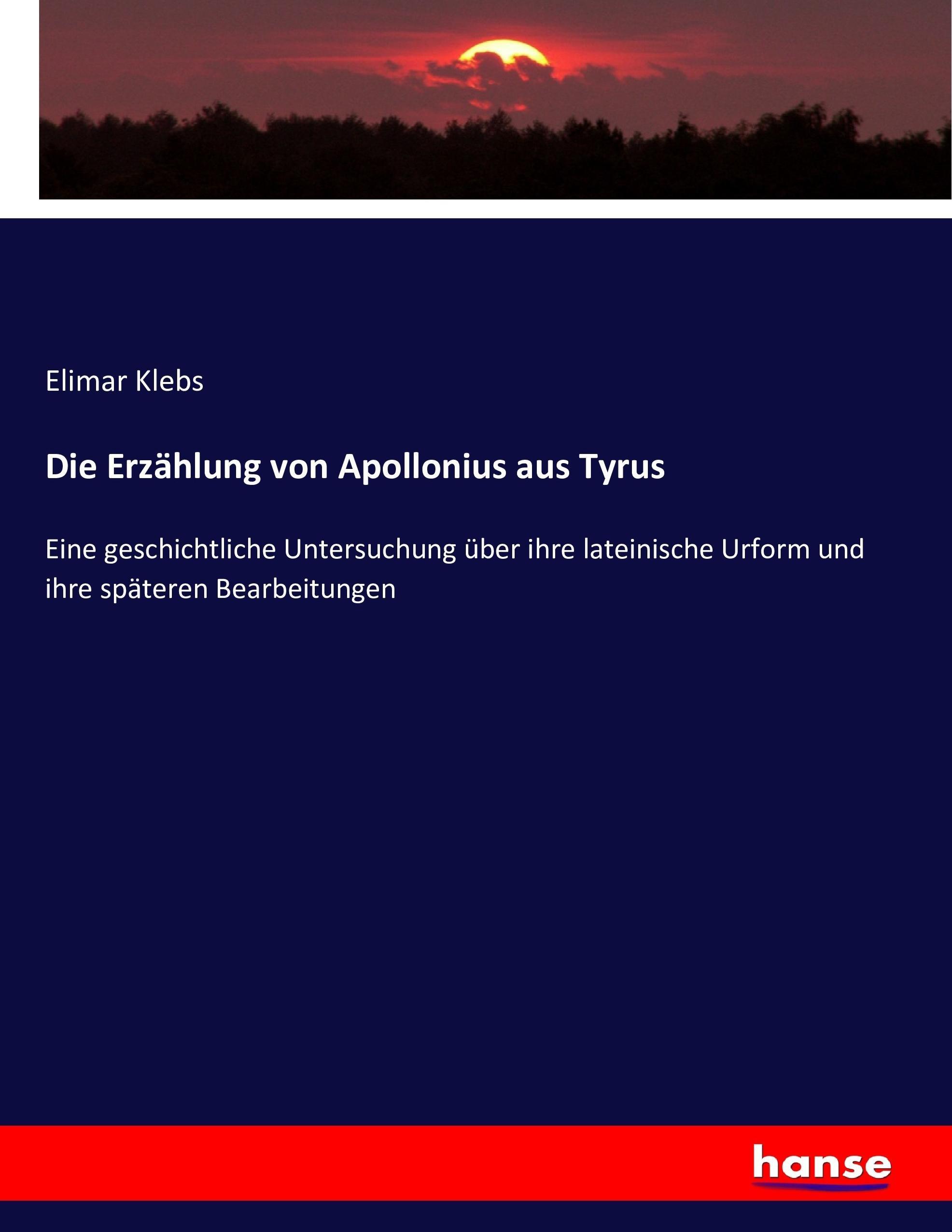 Die Erzählung von Apollonius aus Tyrus