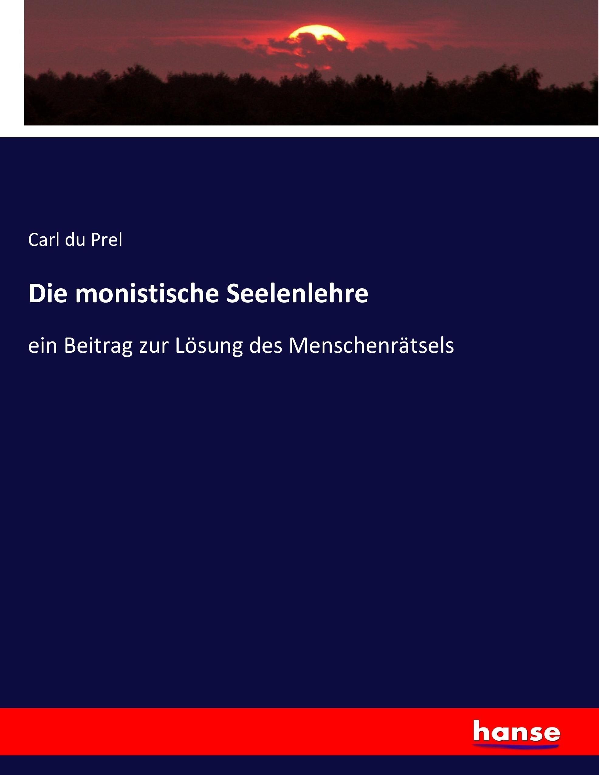 Die monistische Seelenlehre