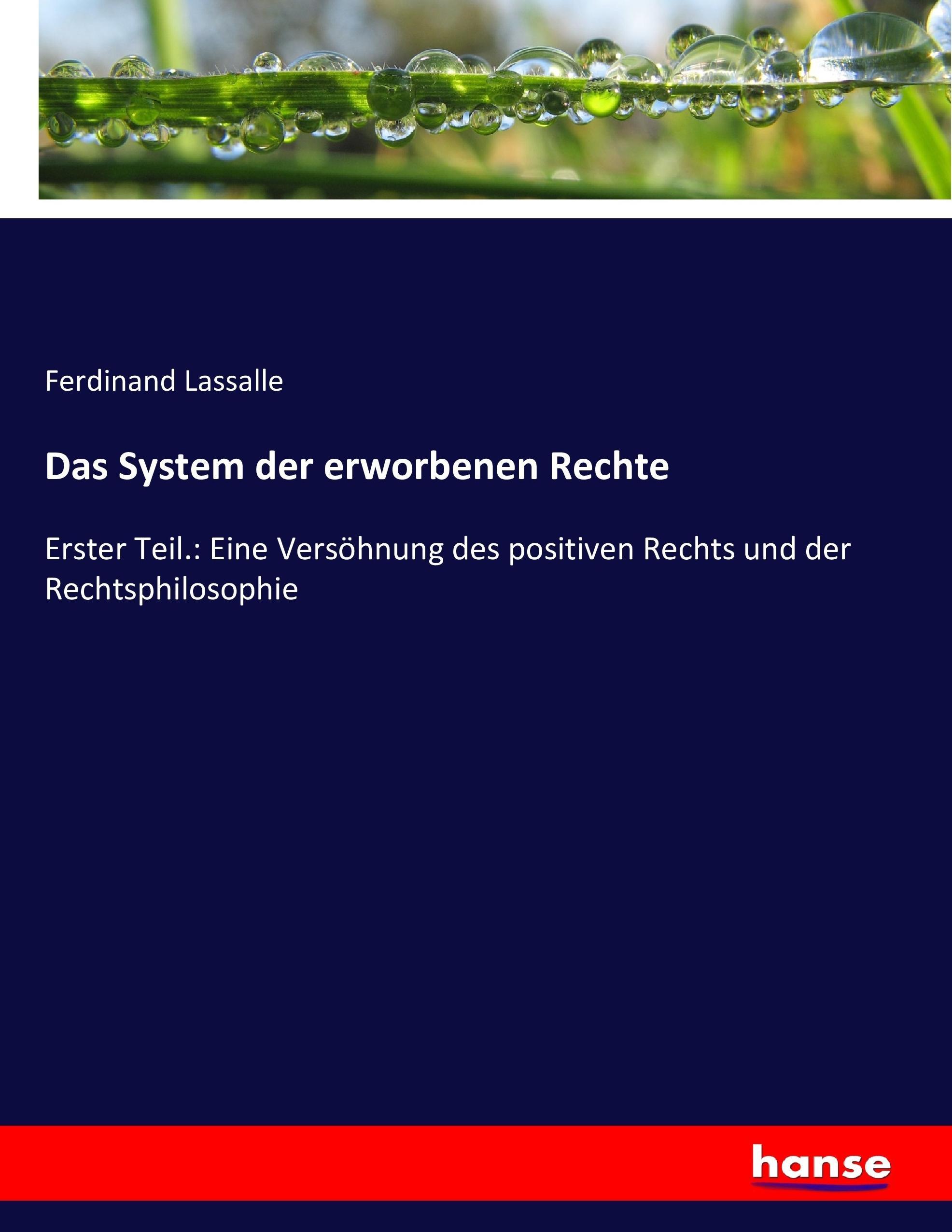 Das System der erworbenen Rechte