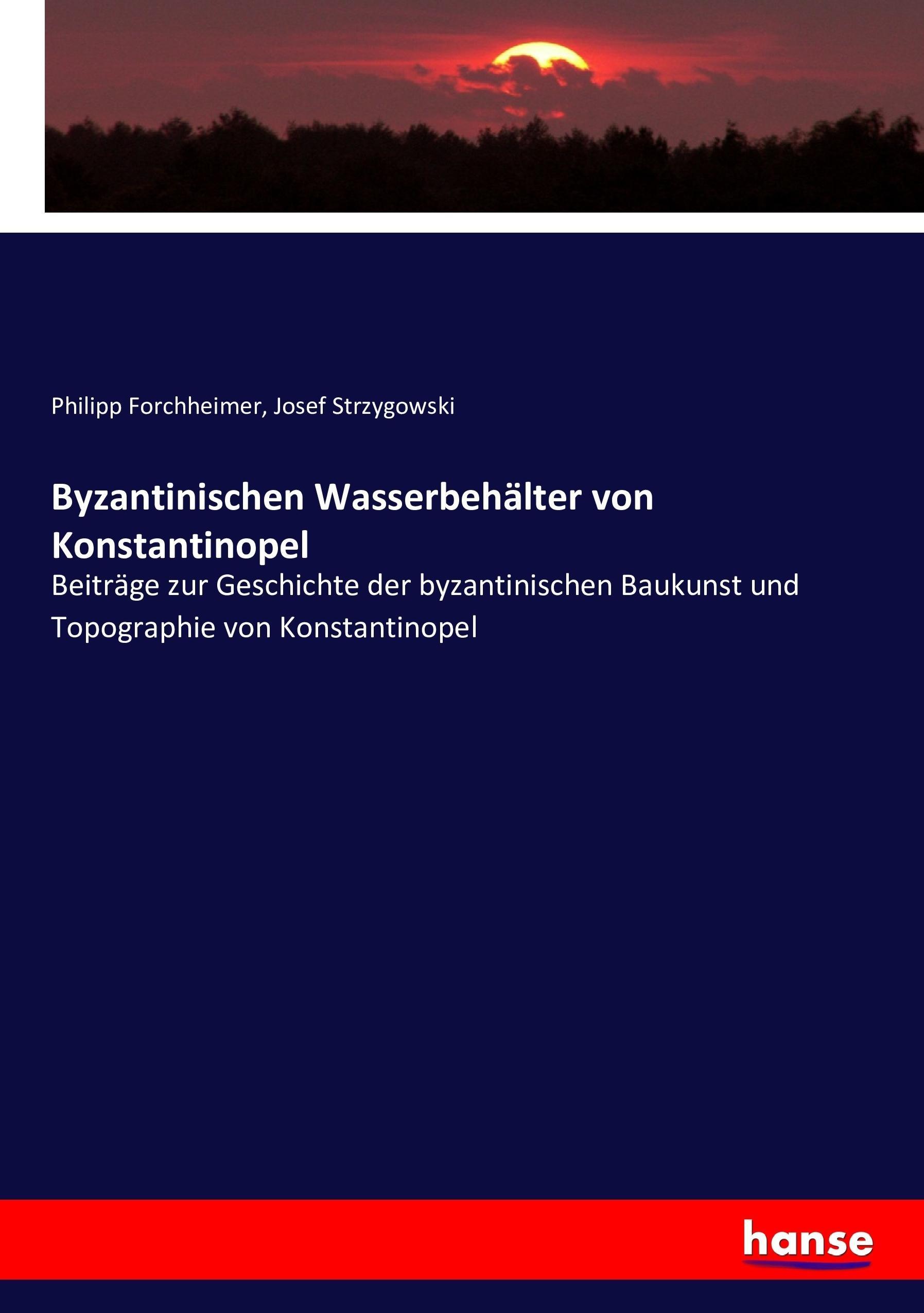 Byzantinischen Wasserbehälter von Konstantinopel