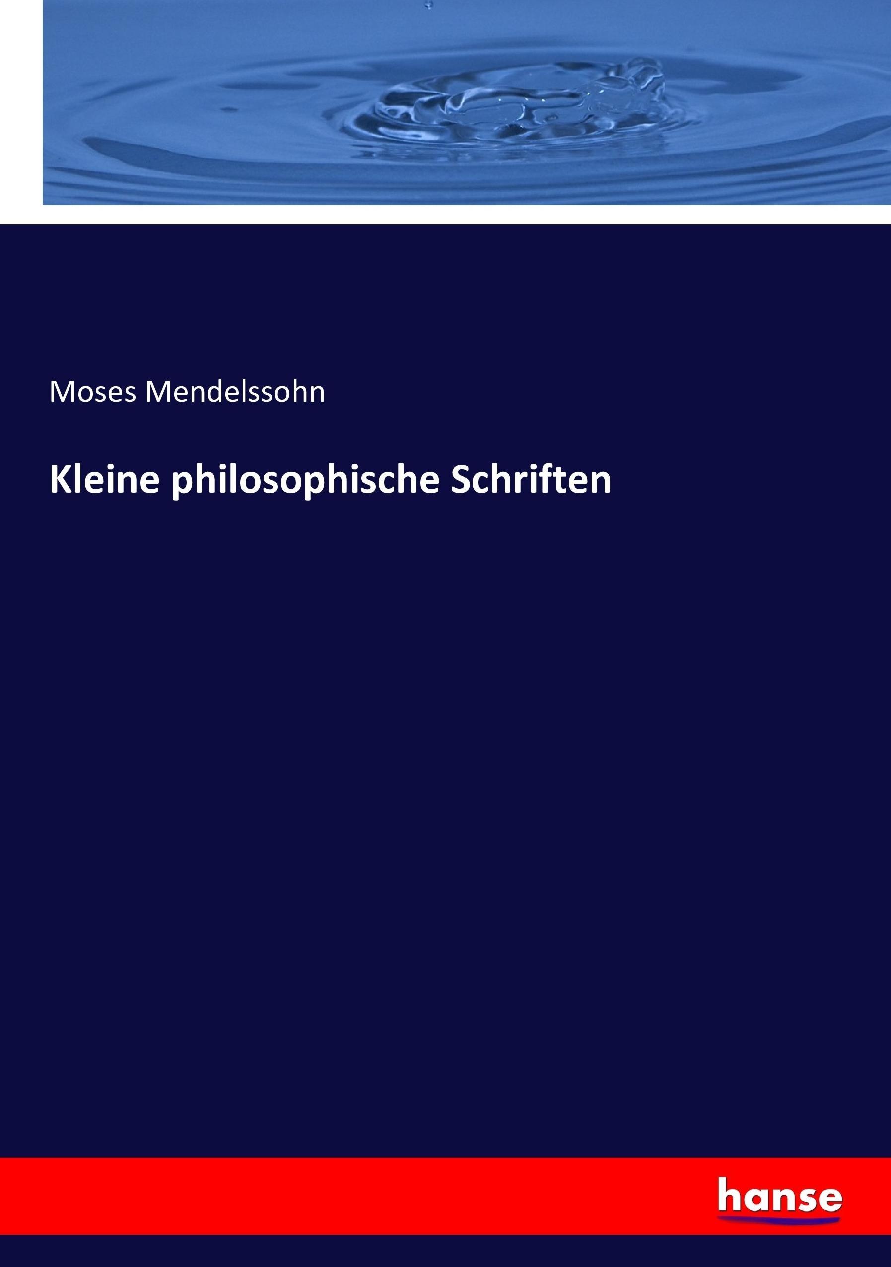 Kleine philosophische Schriften