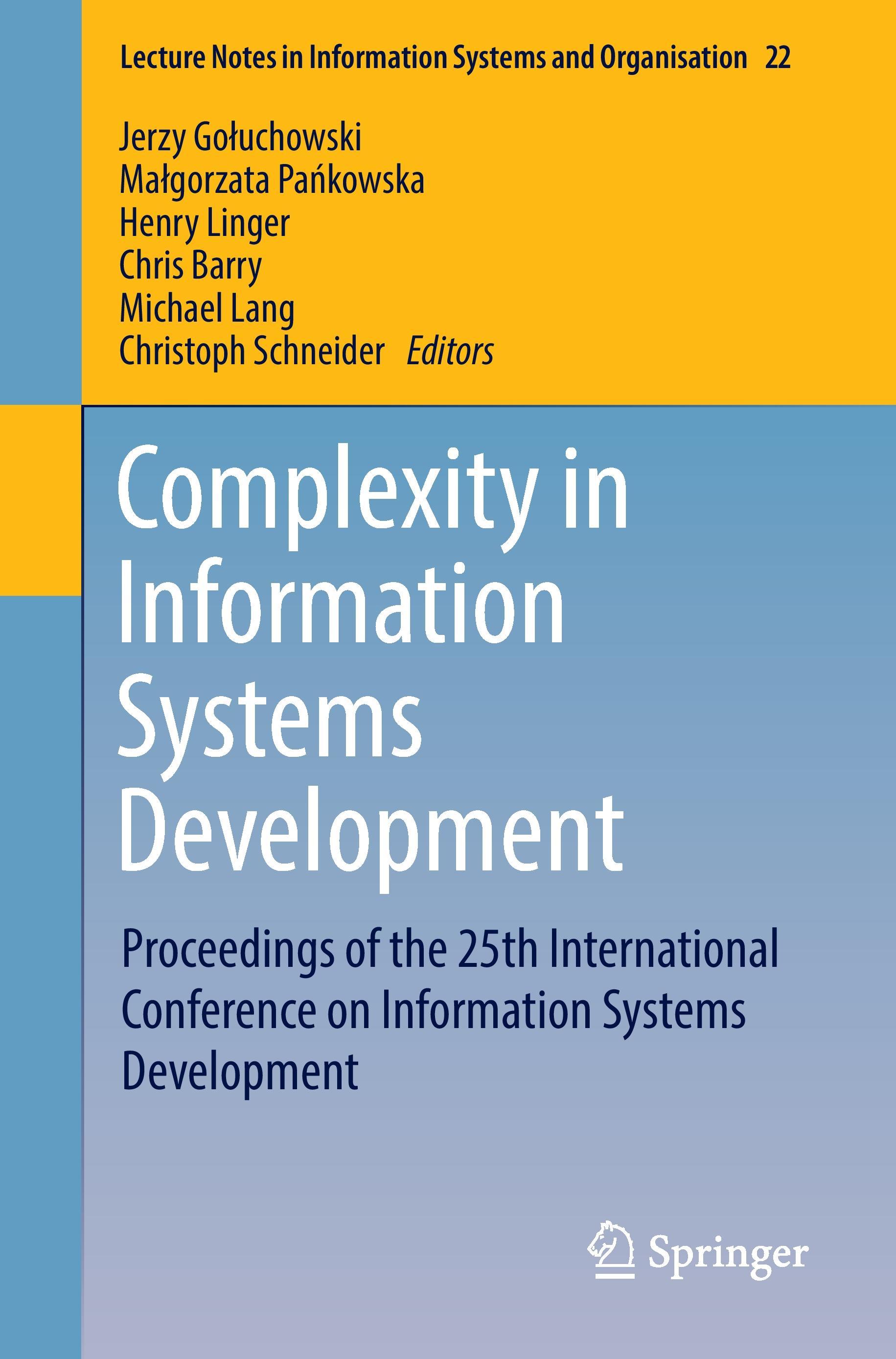 Complexity in Information Systems Development