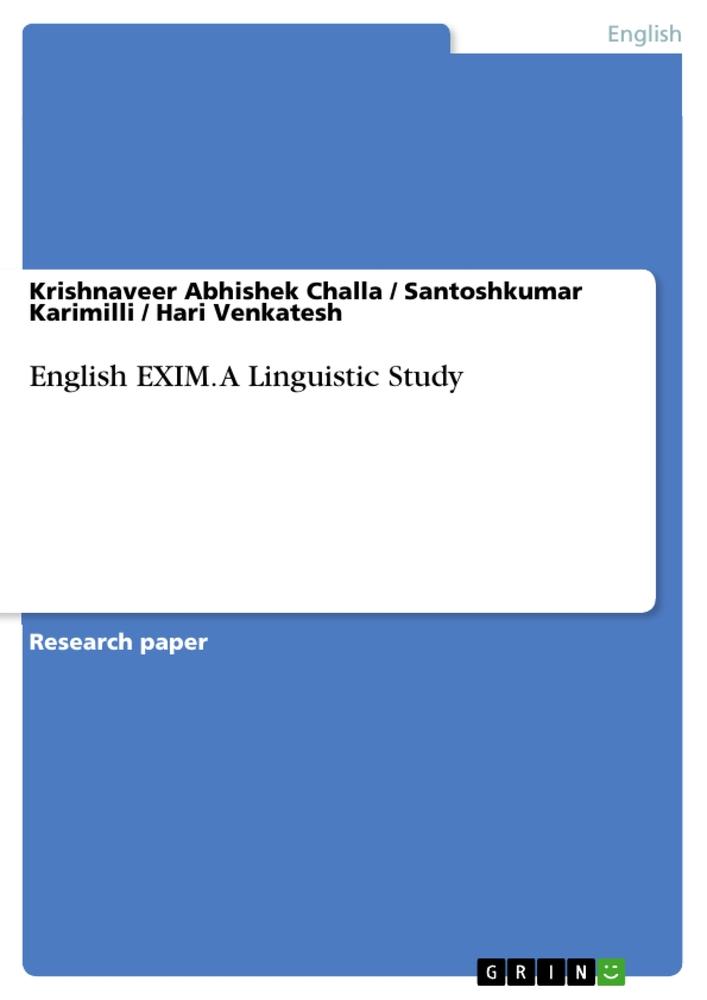 English EXIM. A Linguistic Study