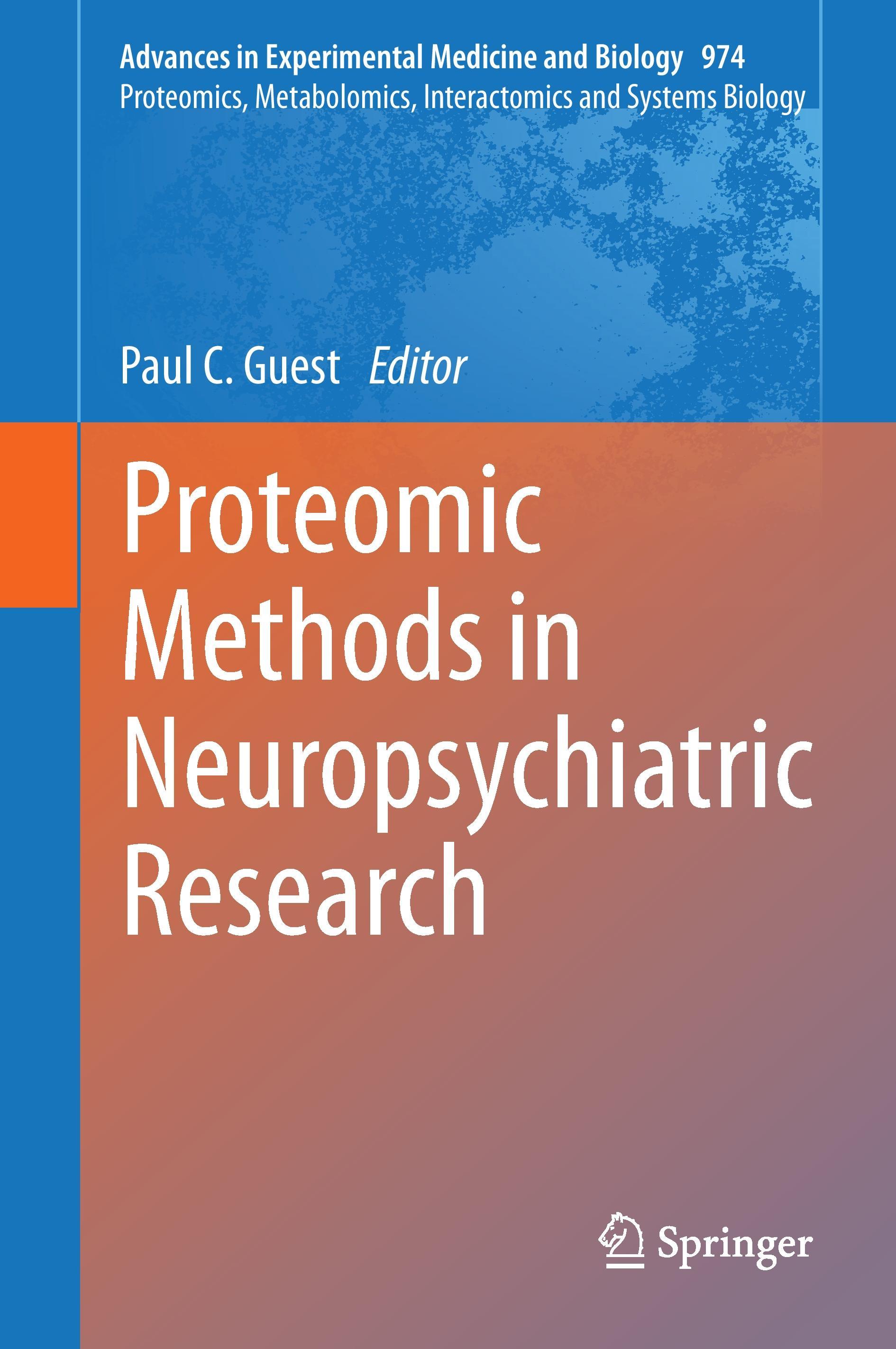 Proteomic Methods in Neuropsychiatric Research