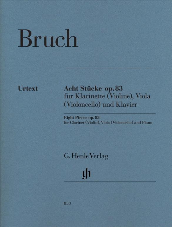 Bruch, Max - Acht Stücke op. 83 für Klarinette (Violine), Viola (Violoncello) und Klavier