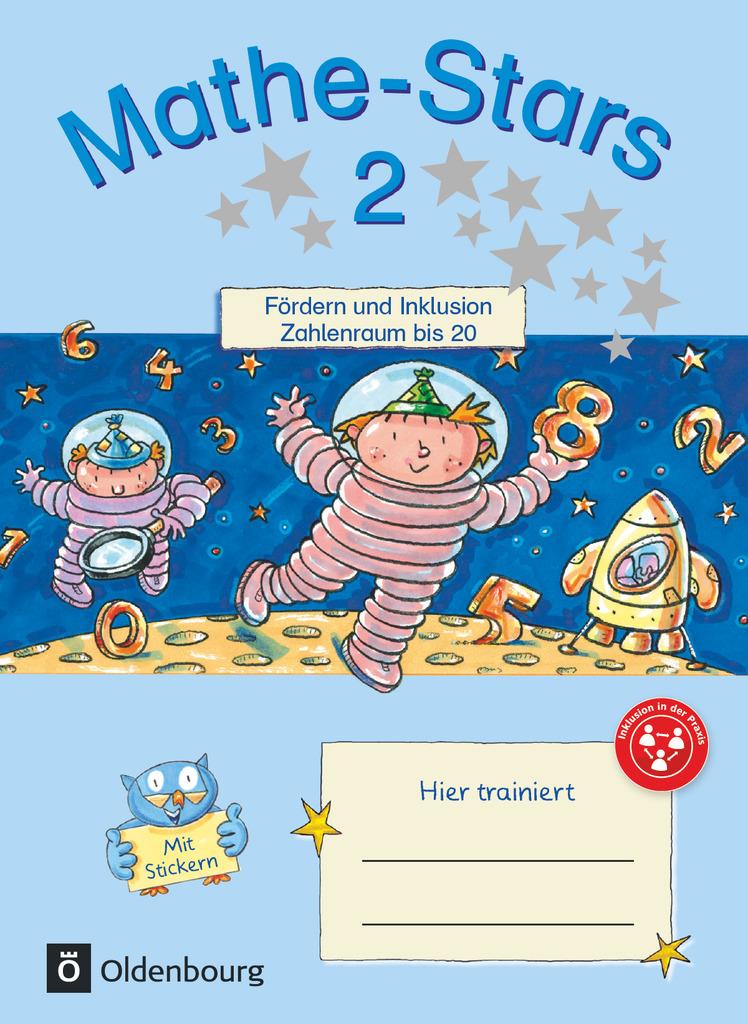 Mathe-Stars - Fördern und Inklusion 2. Schuljahr - Zahlenraum bis 20 - Übungsheft