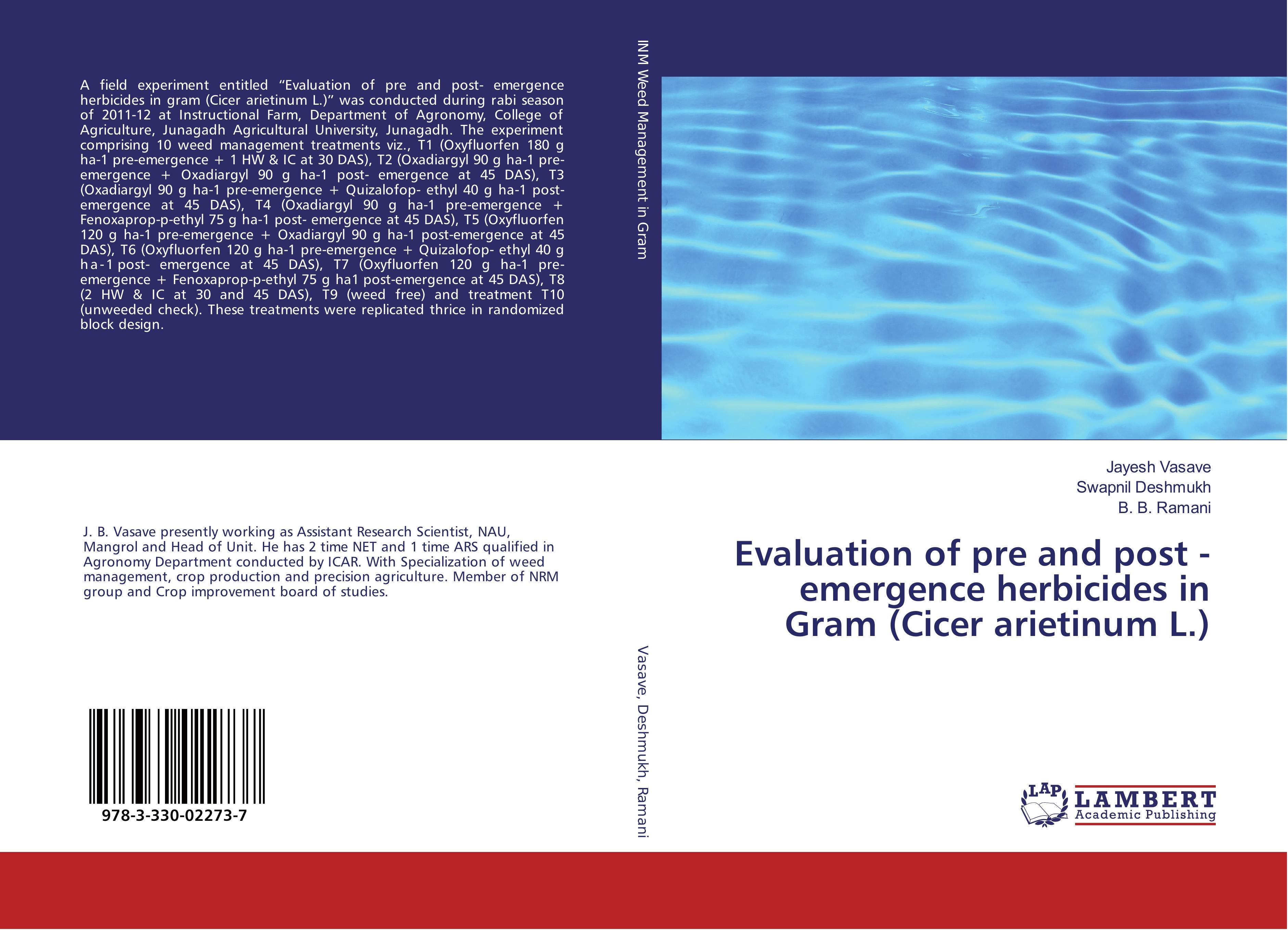 Evaluation of pre and post - emergence herbicides in Gram (Cicer arietinum L.)