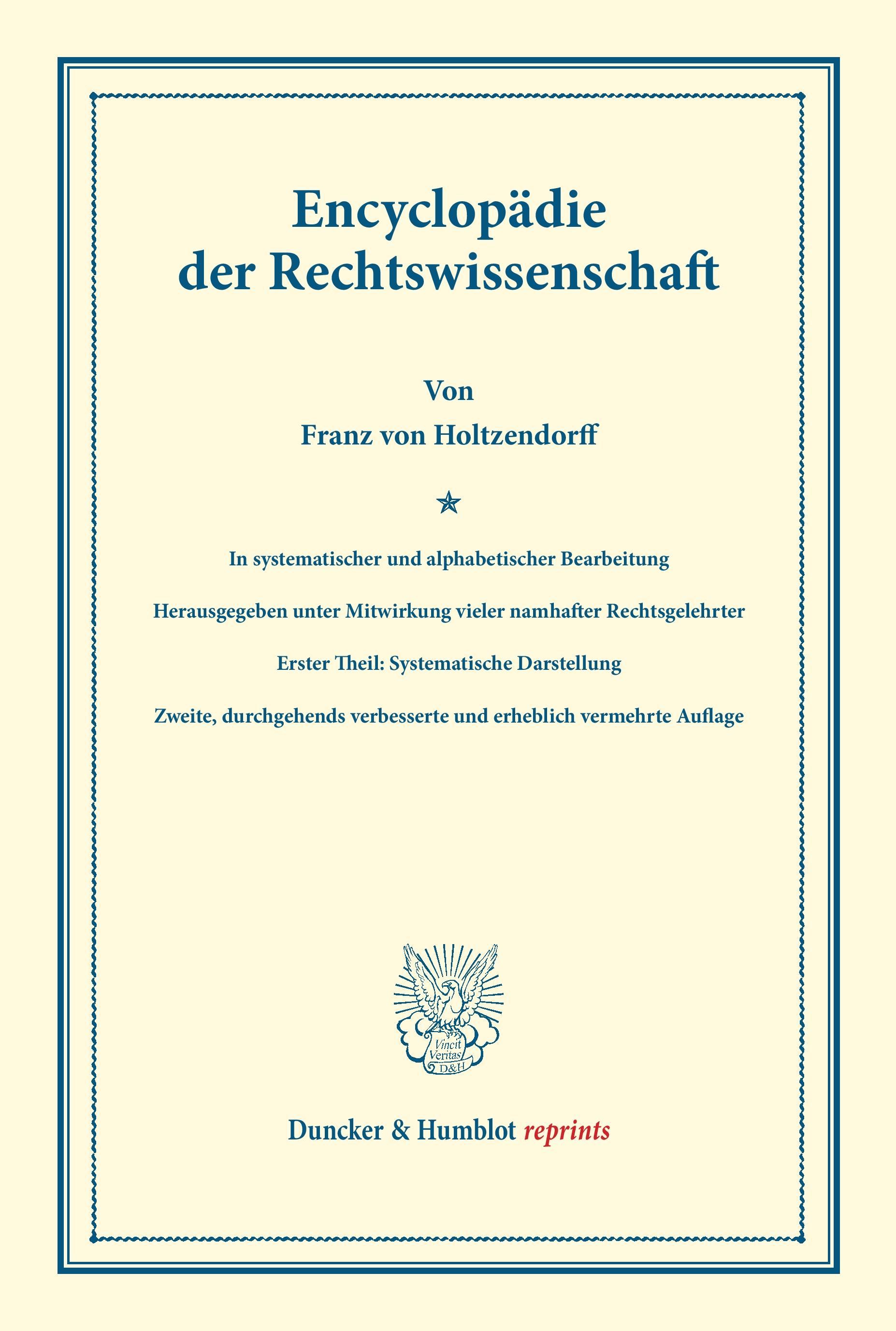 Encyclopädie der Rechtswissenschaft