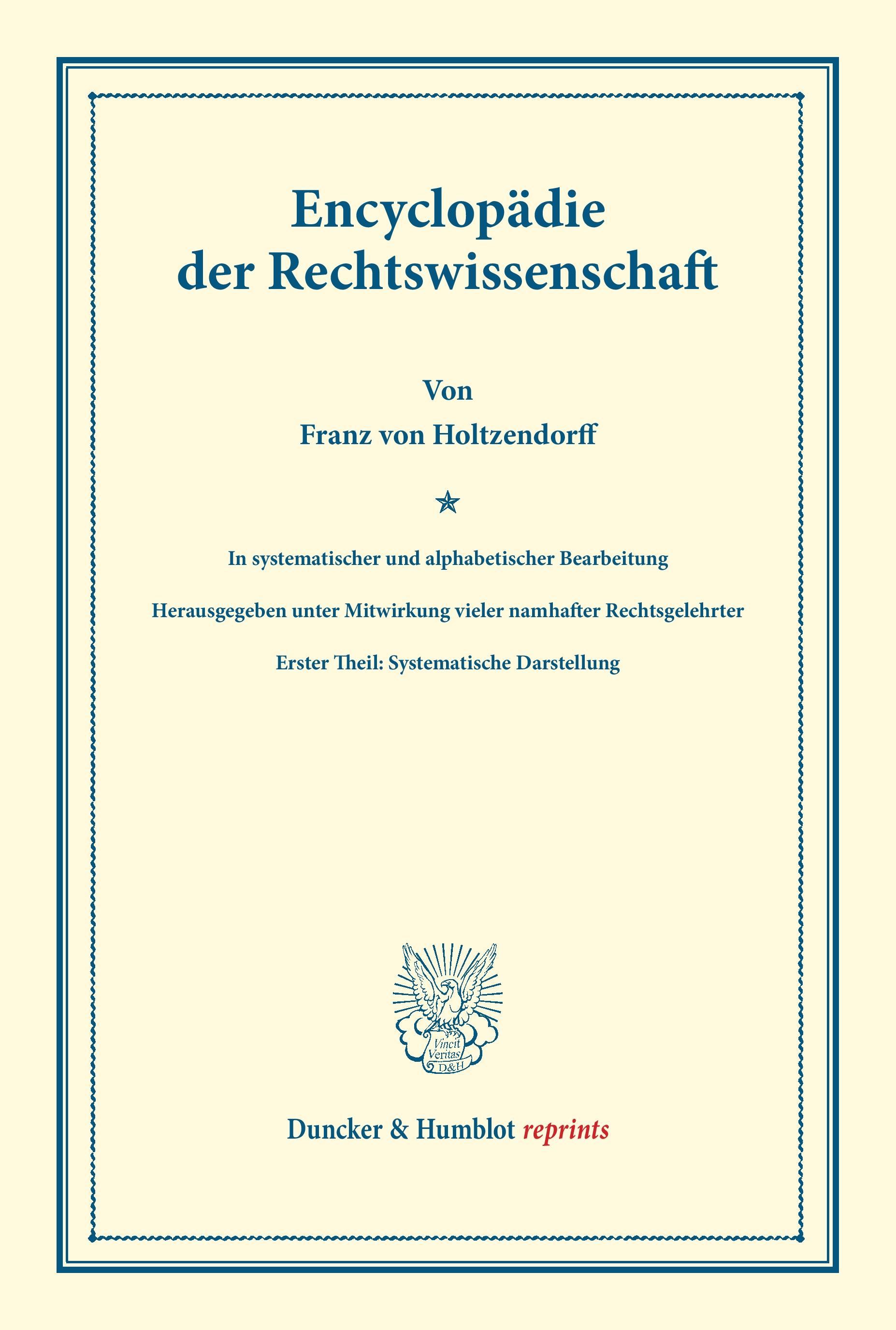 Encyclopädie der Rechtswissenschaft