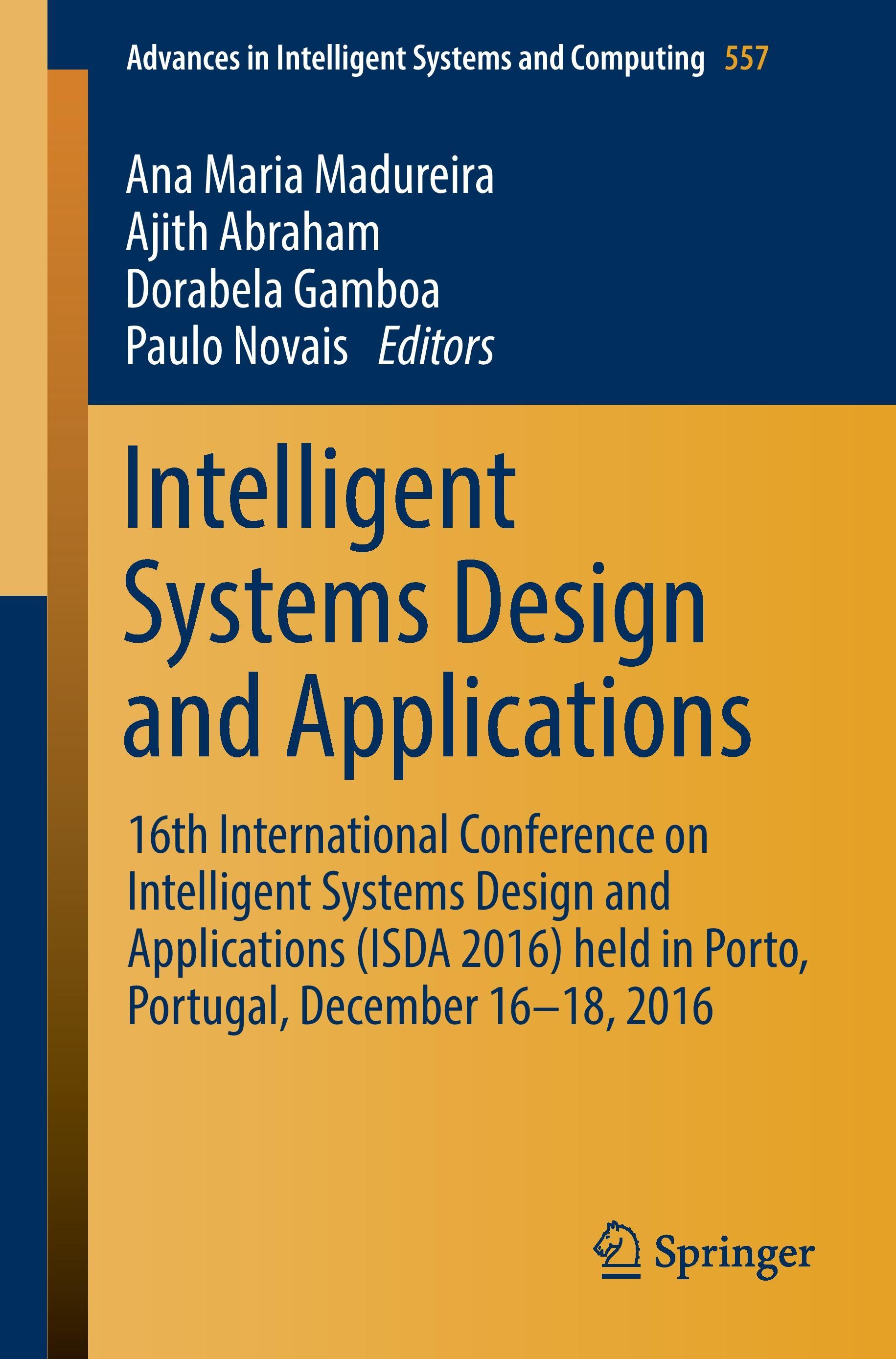 Intelligent Systems Design and Applications