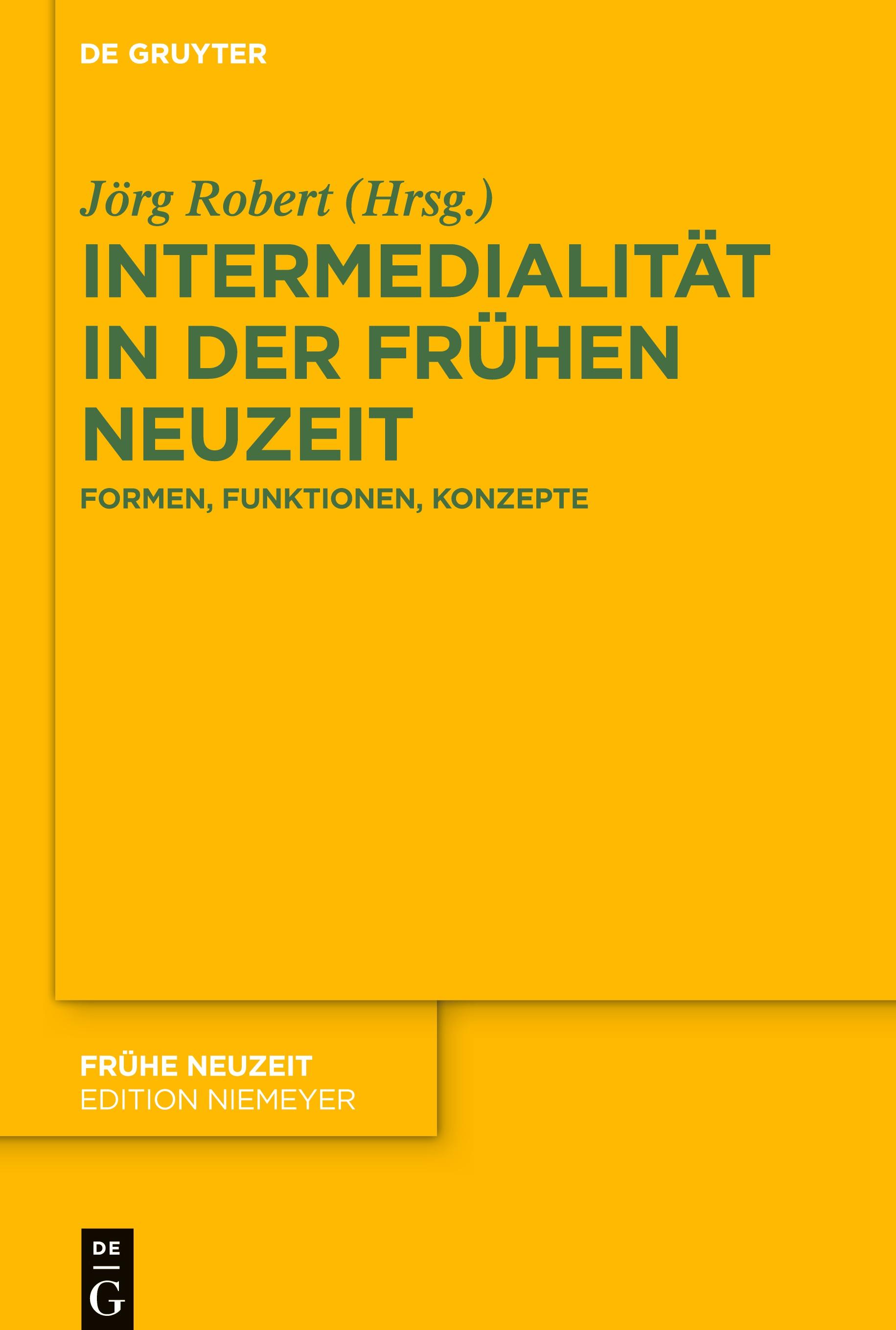 Intermedialität in der Frühen Neuzeit