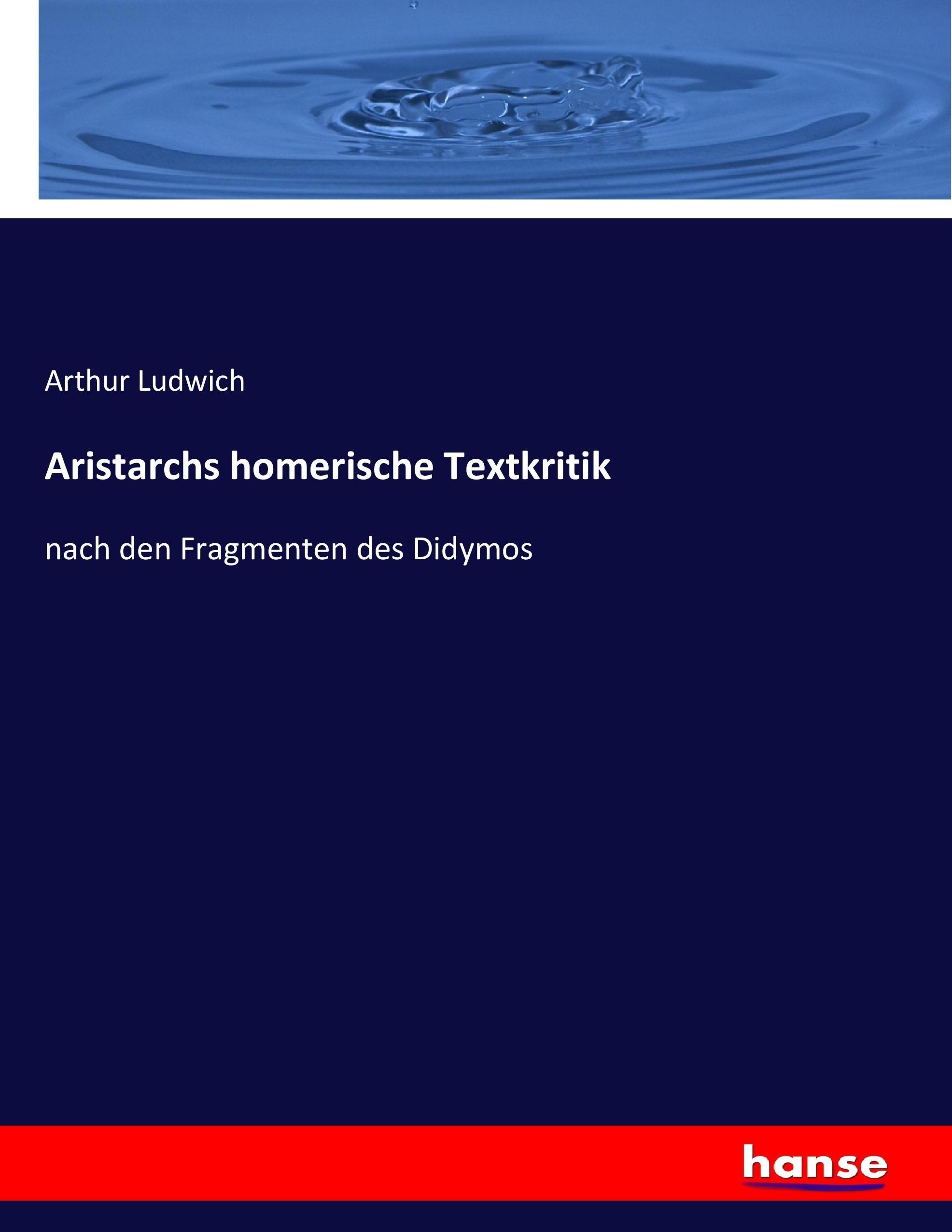 Aristarchs homerische Textkritik