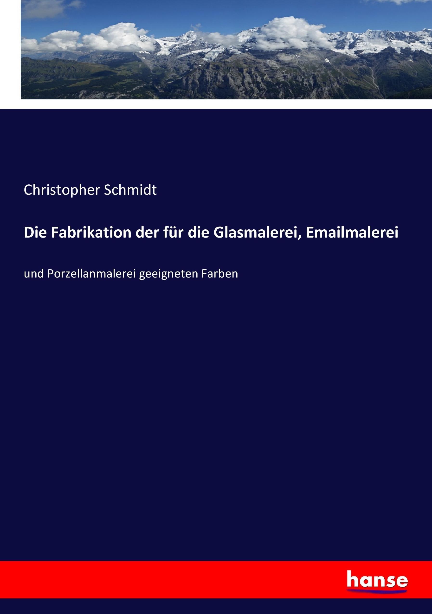 Die Fabrikation der für die Glasmalerei, Emailmalerei