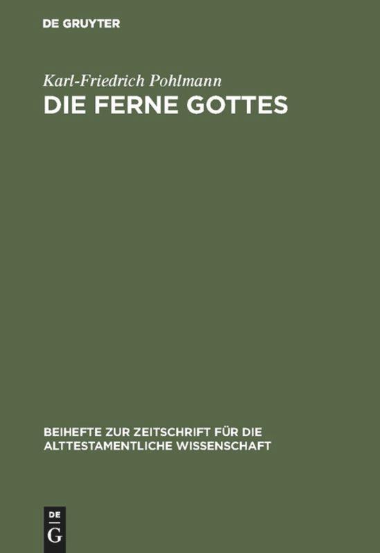 Die Ferne Gottes