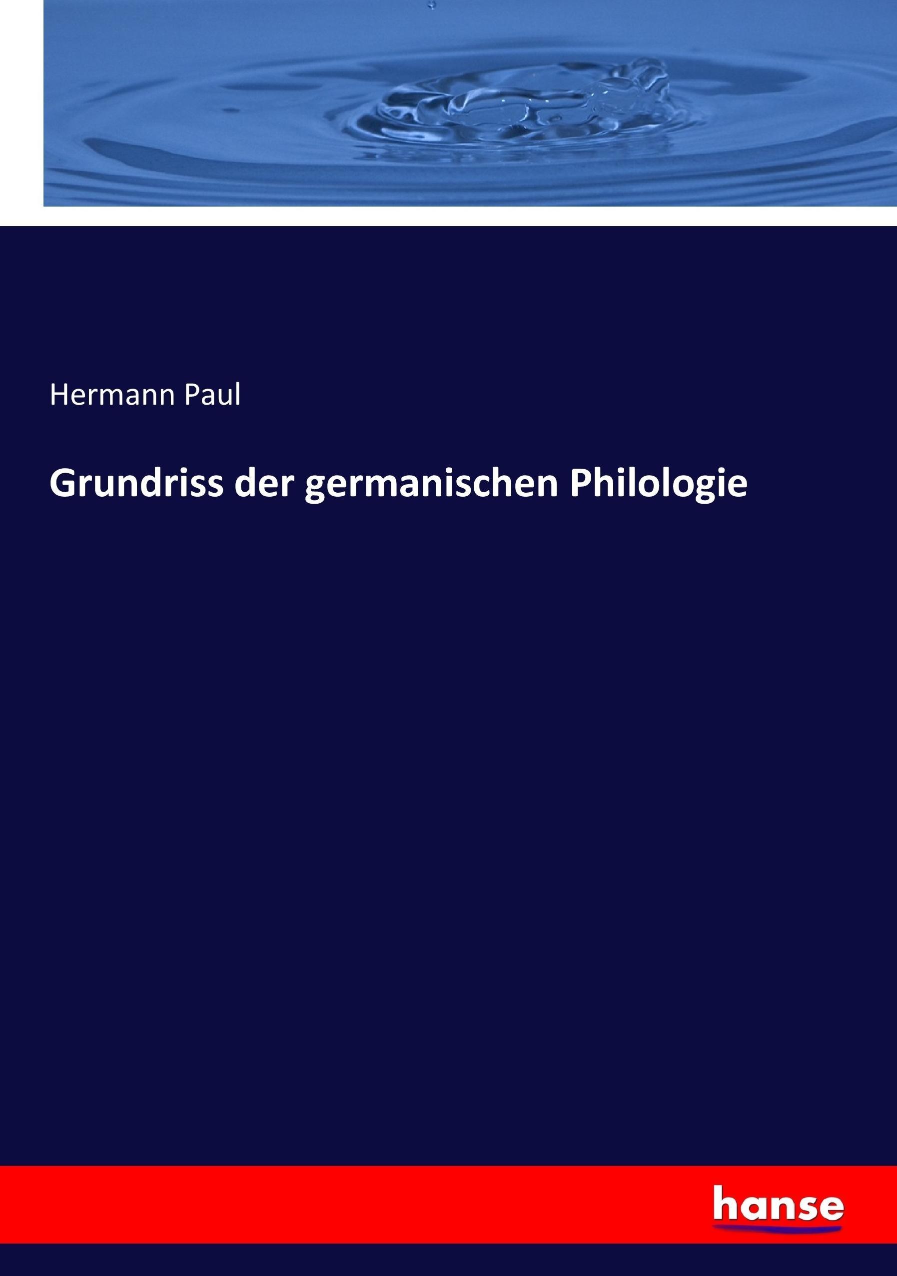 Grundriss der germanischen Philologie